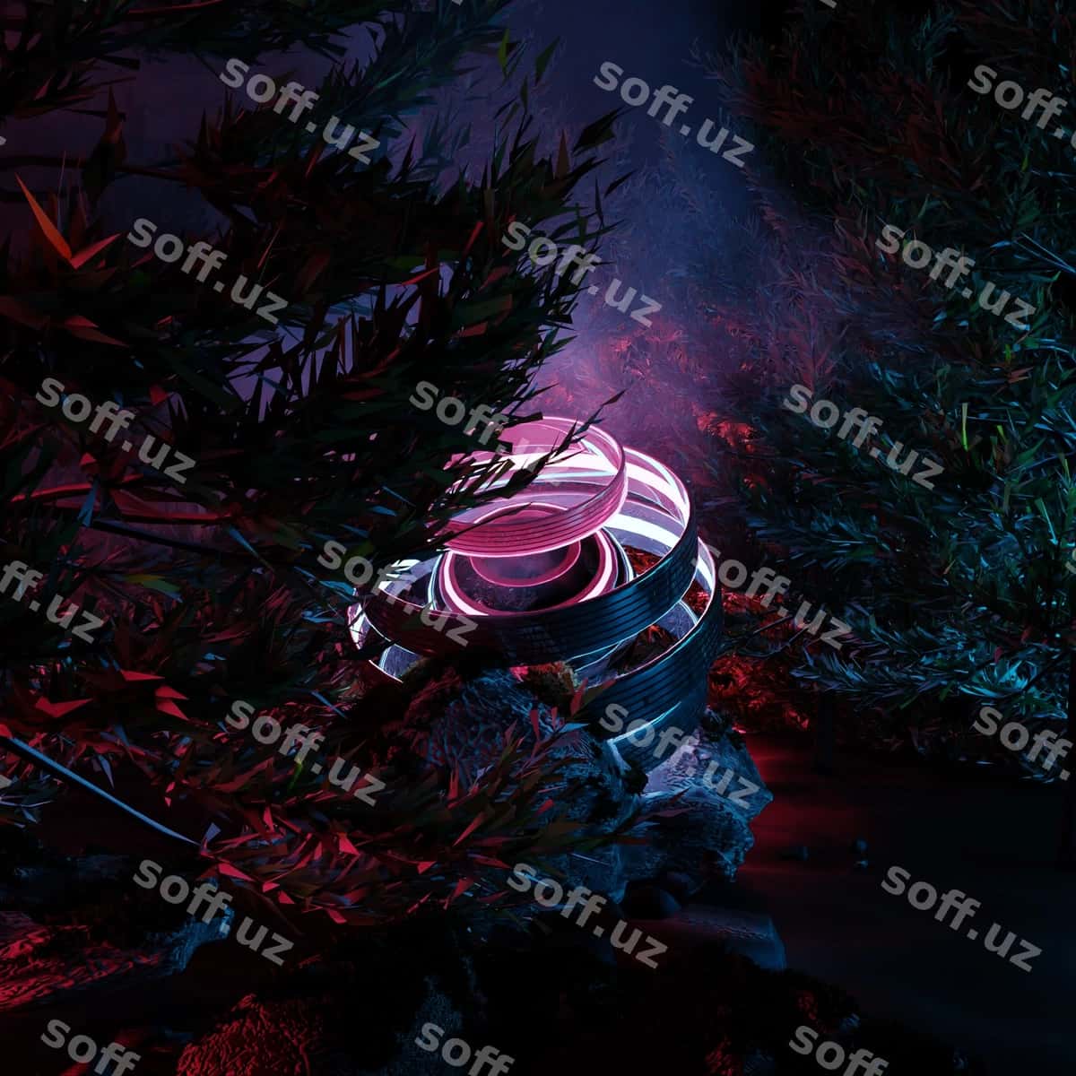 Neon geometric orqa fon | Neon geometric background 1