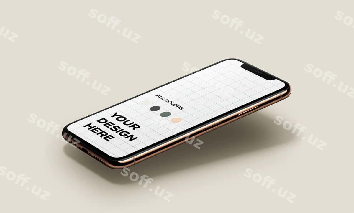 Yangi smartfon mockup suza turgan | New smartphone mockup floating 1