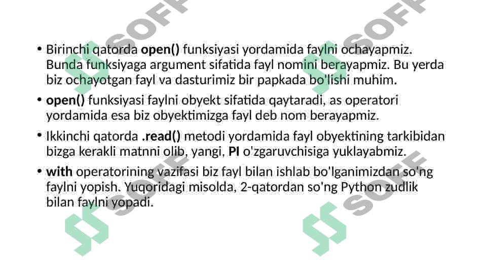 Pythonda fayllar bilan ishlash 3