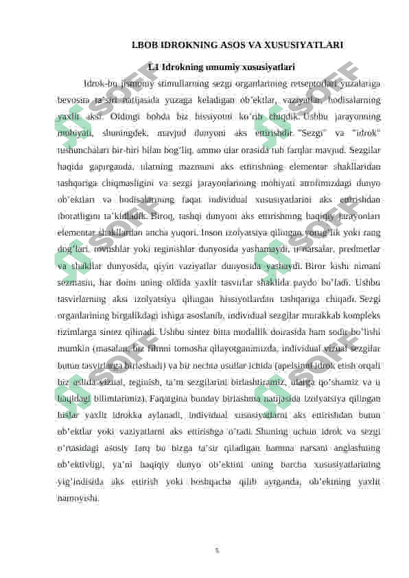 Idrokning individual xususiyatlari. 5