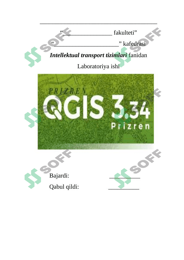 QGIS dasturini ishga tushirish 1