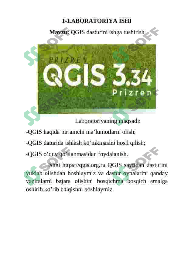 QGIS dasturini ishga tushirish 2