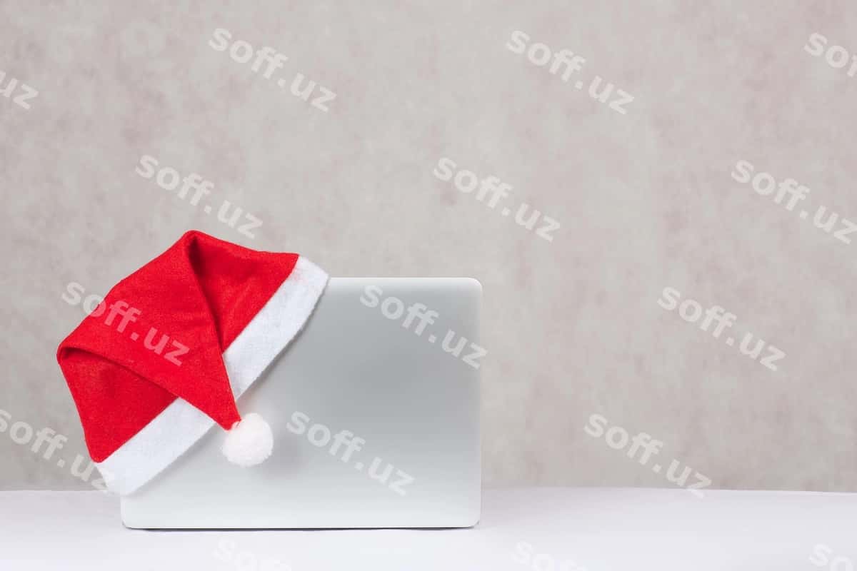Daftar Santa ning shlyapasi yaqin surat | Notebook santas hat closeup 1