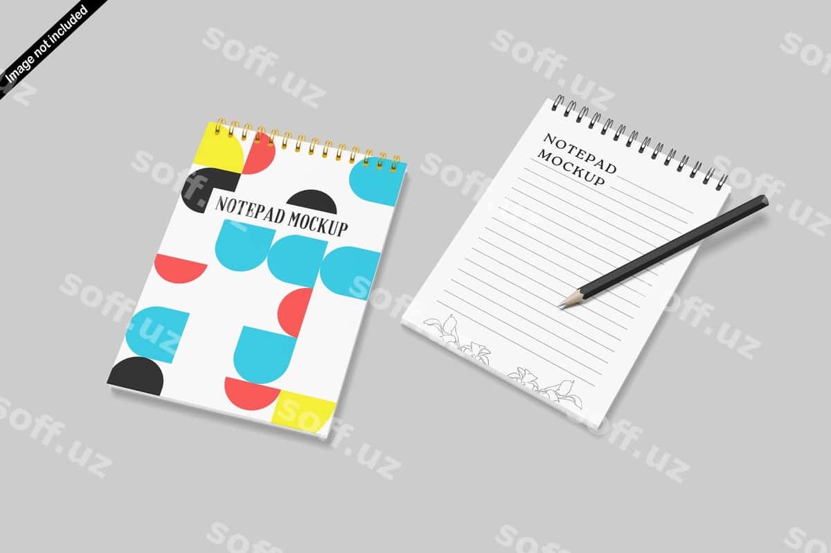 Notepad mockup | Notepad mockup 1