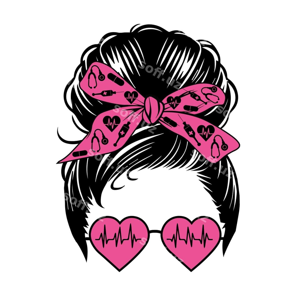 Hamshira hayoti tartibsiz bulochka | Nurse life messy bun 1