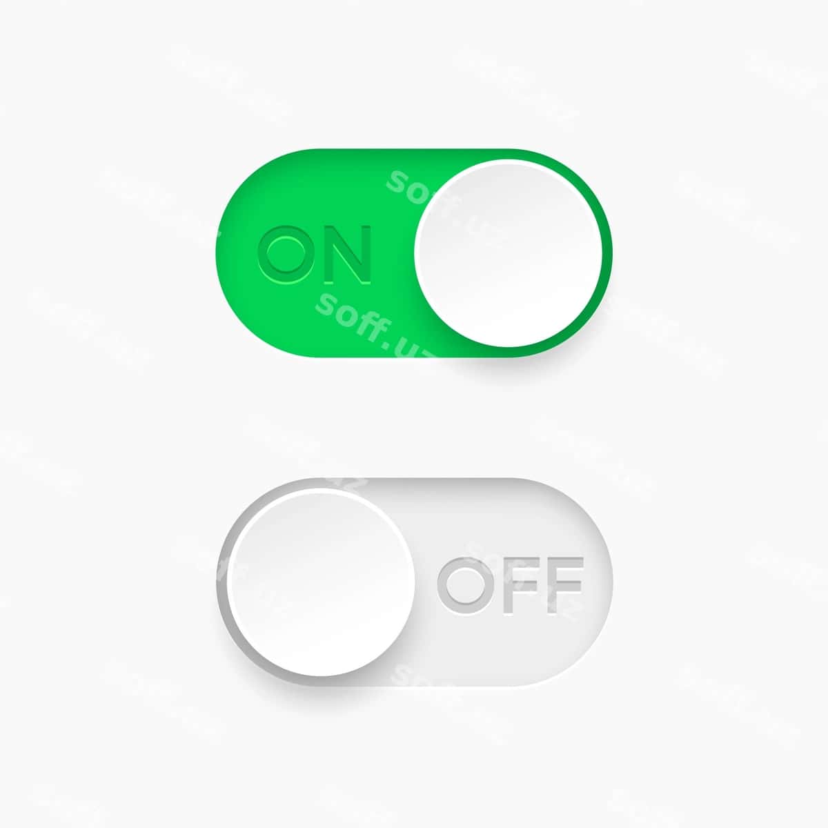 O'chirish tugmachalari | Off toggle switch buttons 1