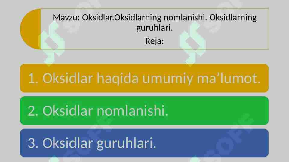 Oksidlar.Oksidlarning nomlanishi.