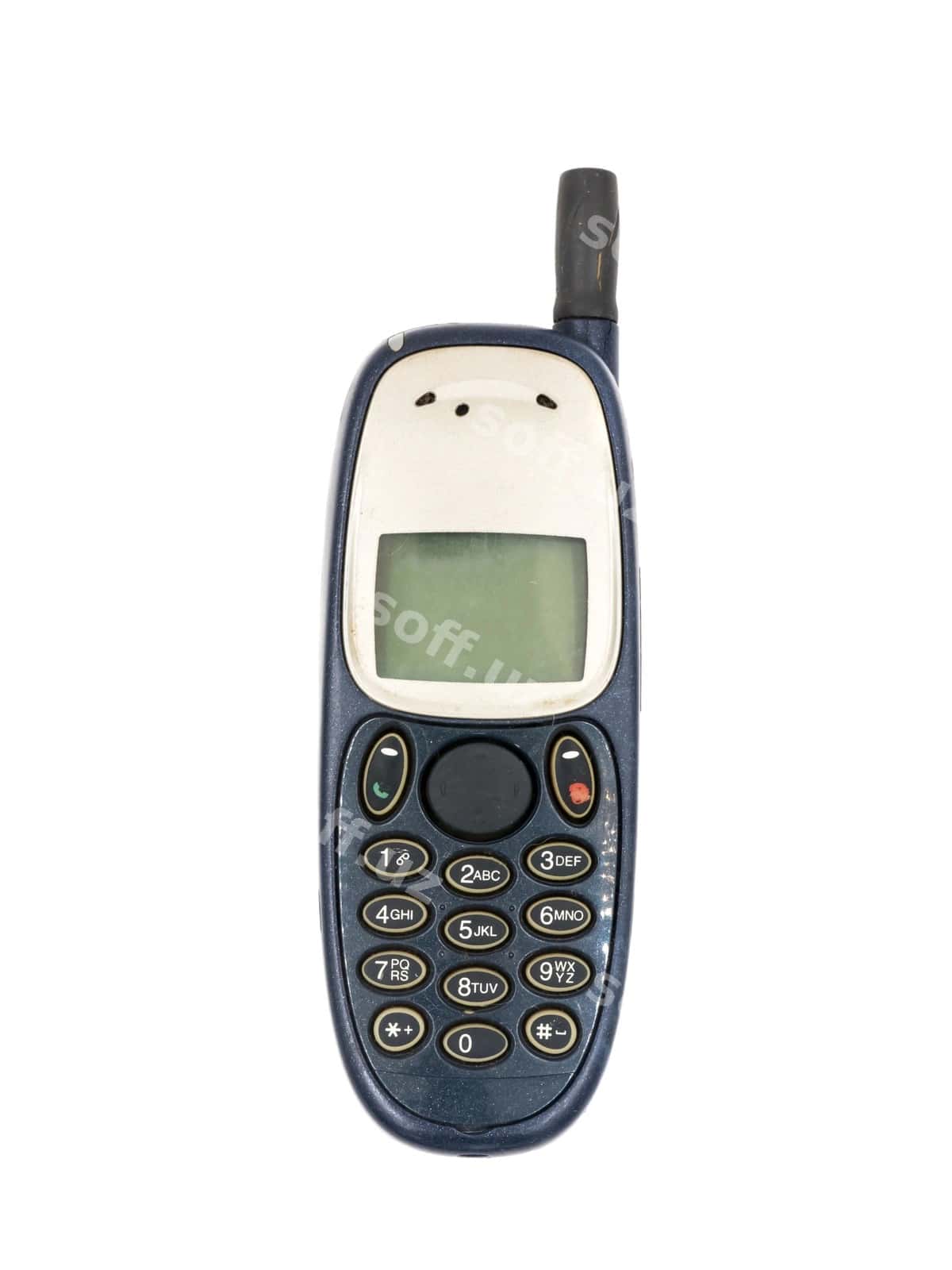 Eski mobil telefon oq fon | Old mobile phone white background 1