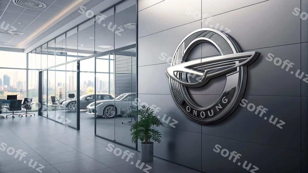 Onouung logosi zamonaviy ofis ichki dekoratsiyasi | Onouung logo modern office interior 1