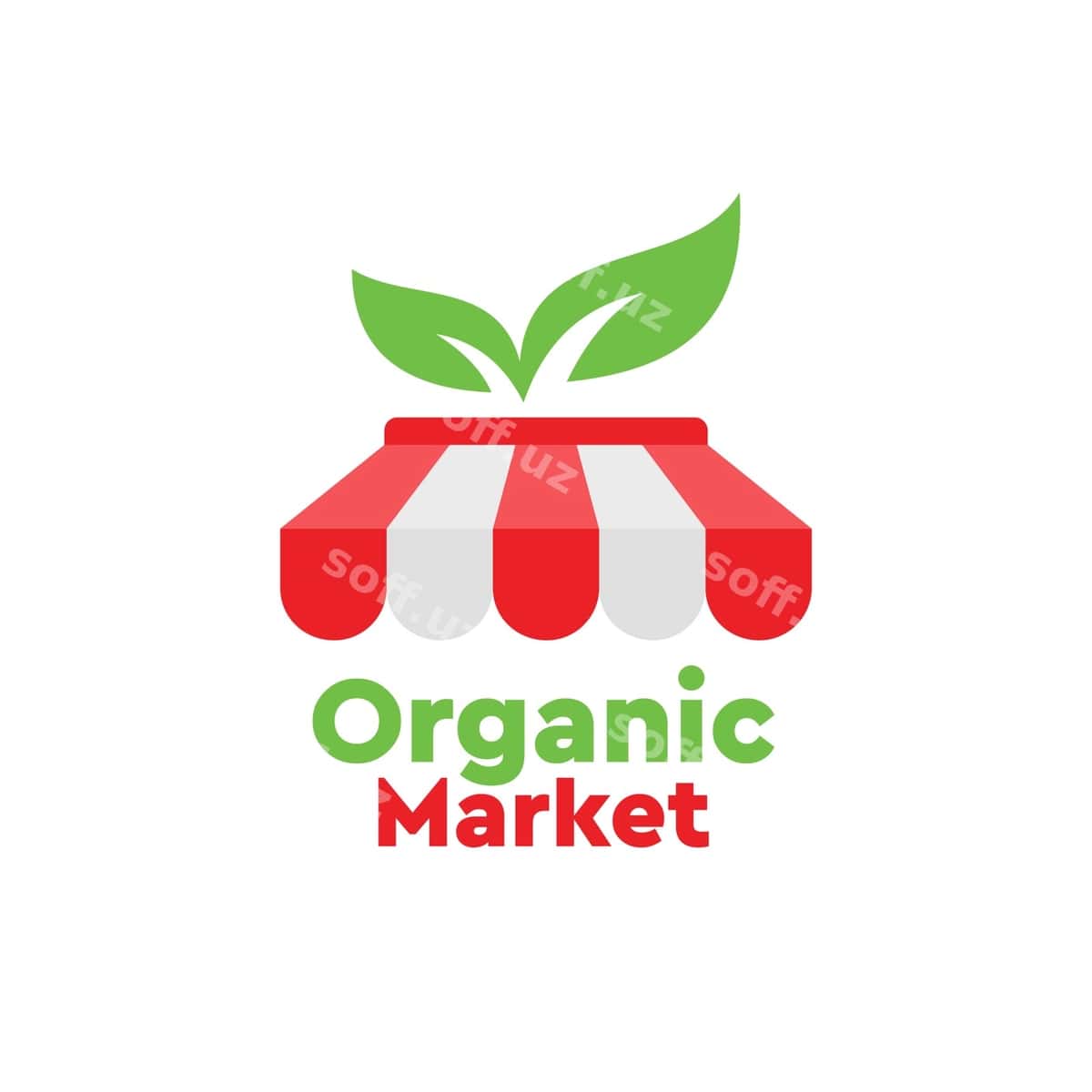 Organik bozor logotipi dizayni | Organic market logo design 1