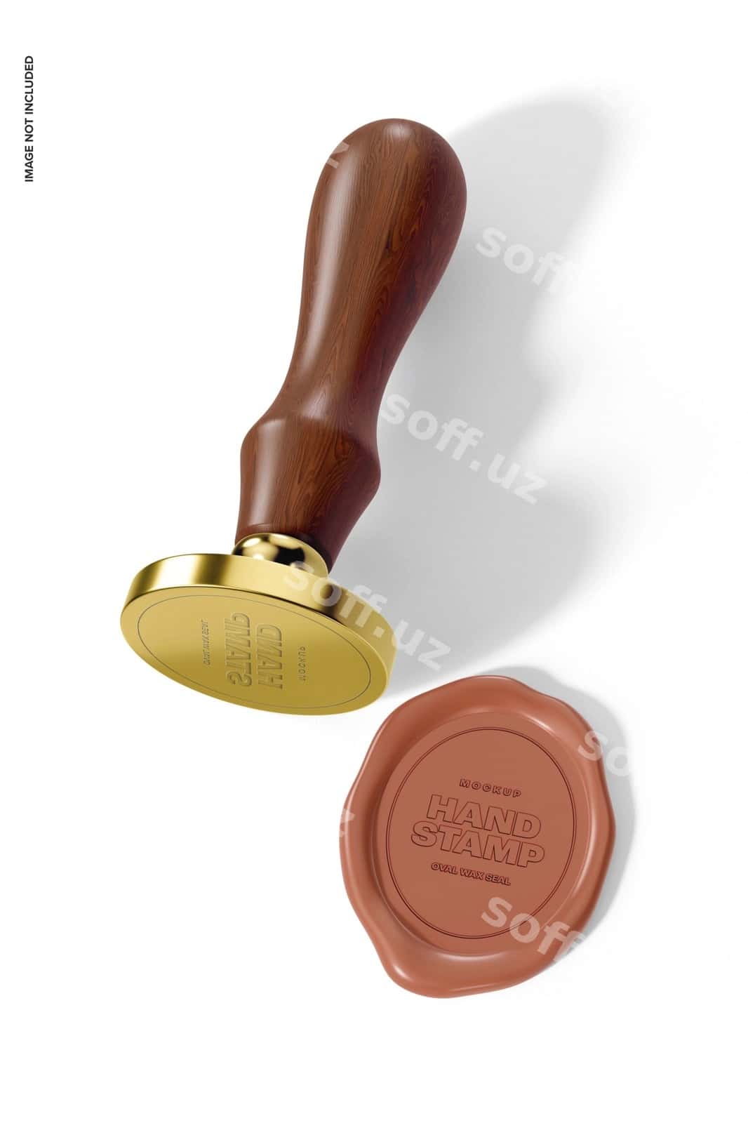 Oval moy himi namunasi tushgan | Oval wax seal mockup dropped 1