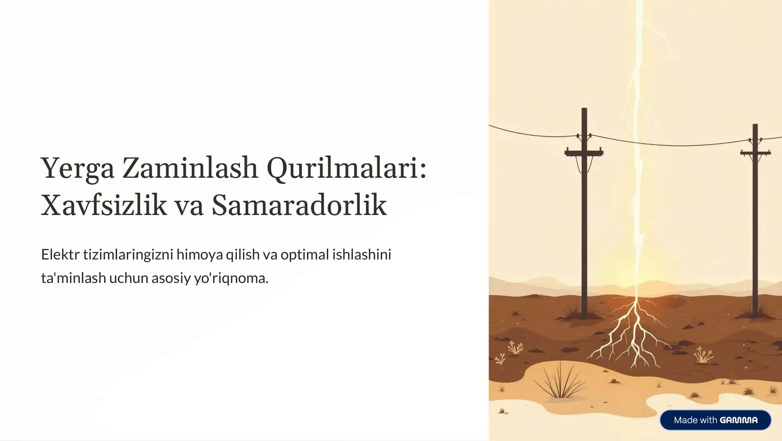 Yerga Zaminlash Qurilmalari 1