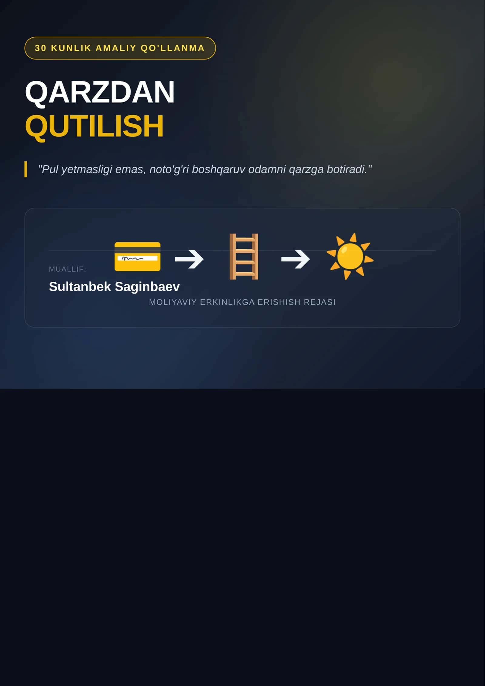 Qarzdan qutilish texnikasi - 99% ishlaydigan, sinalgan usullar 1