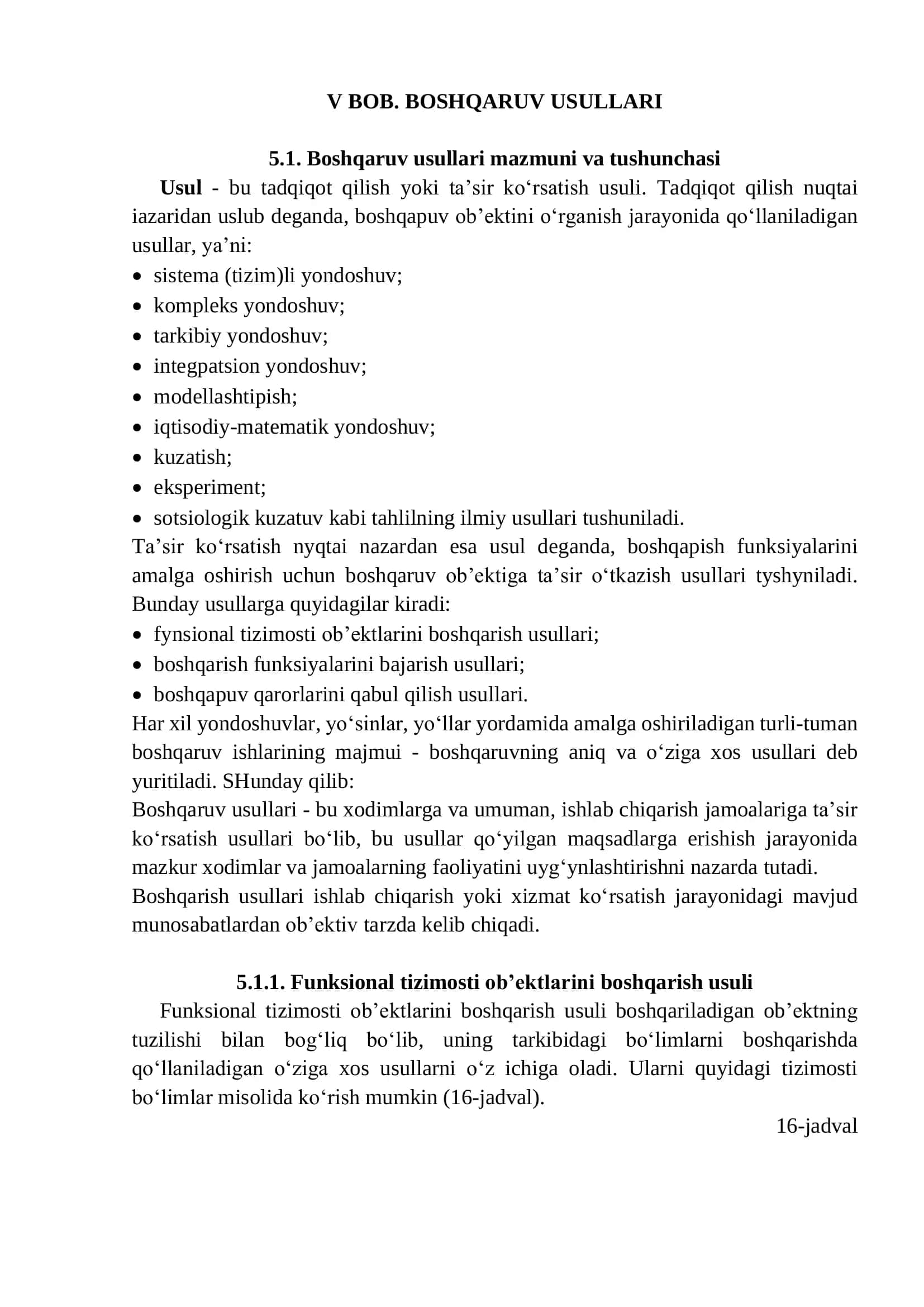 BOSHQARUV USULLARI 1
