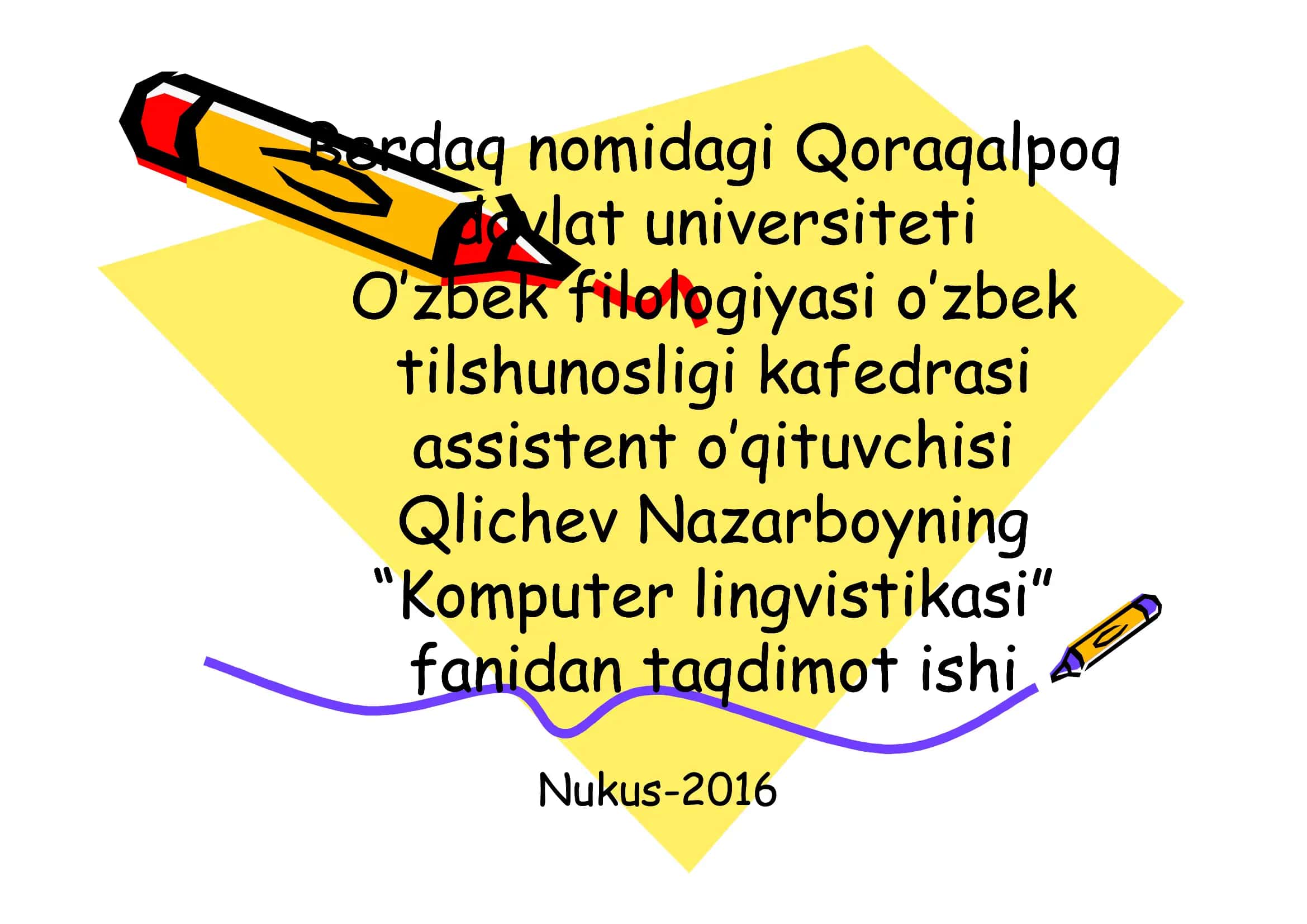 O’zbek tili gramatikasining formulalari. Avtamatik tarjima yo’nalishining zamonaviy holati va istiqboli 1