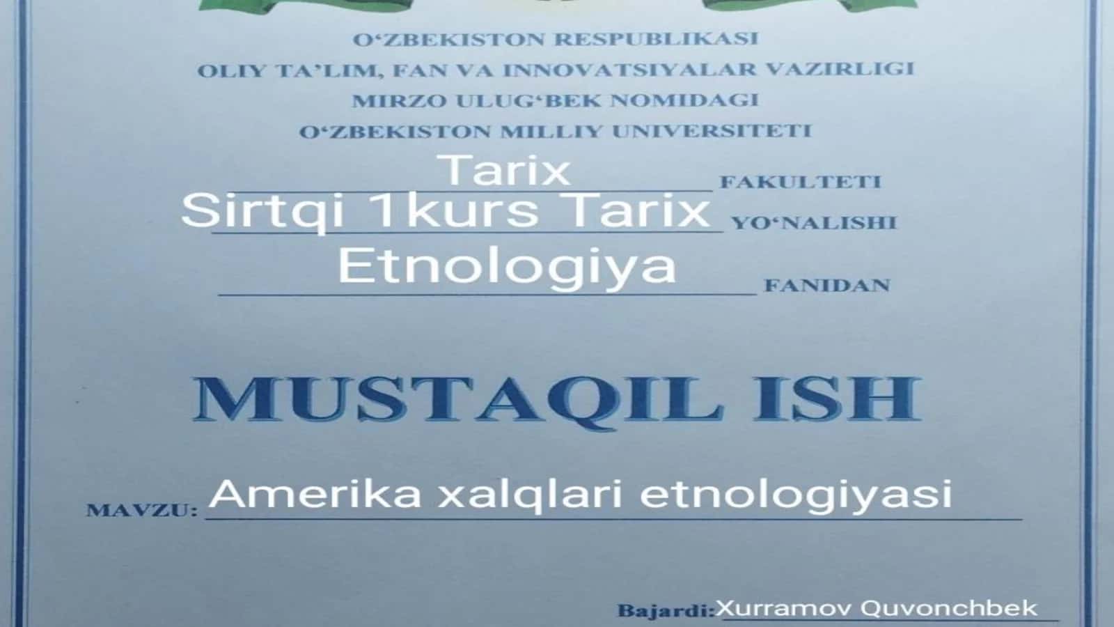 Mavzu: Informatika va AT bilimi 1