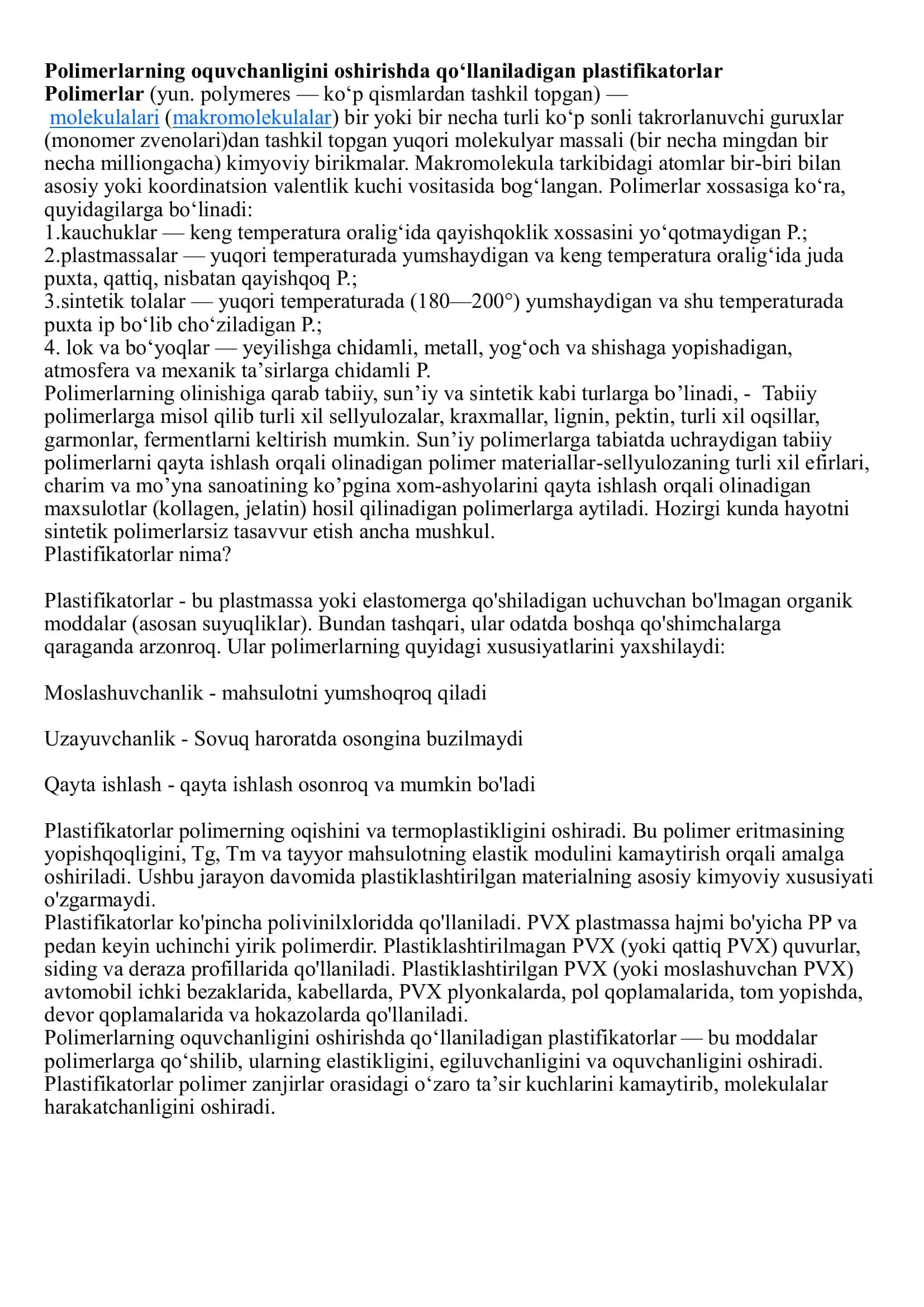 polimerlar 1