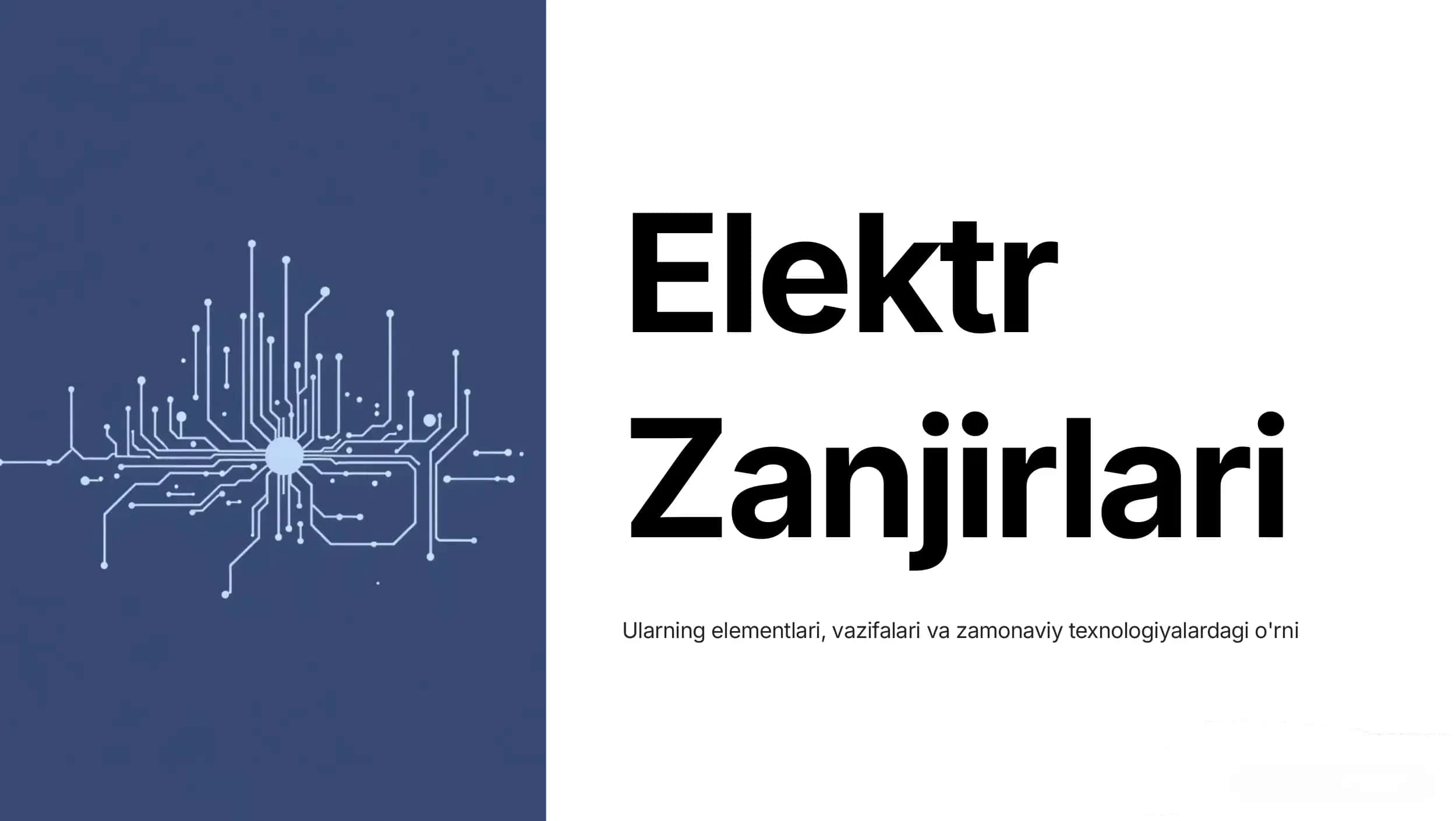 Elektr Zanjirlari 1