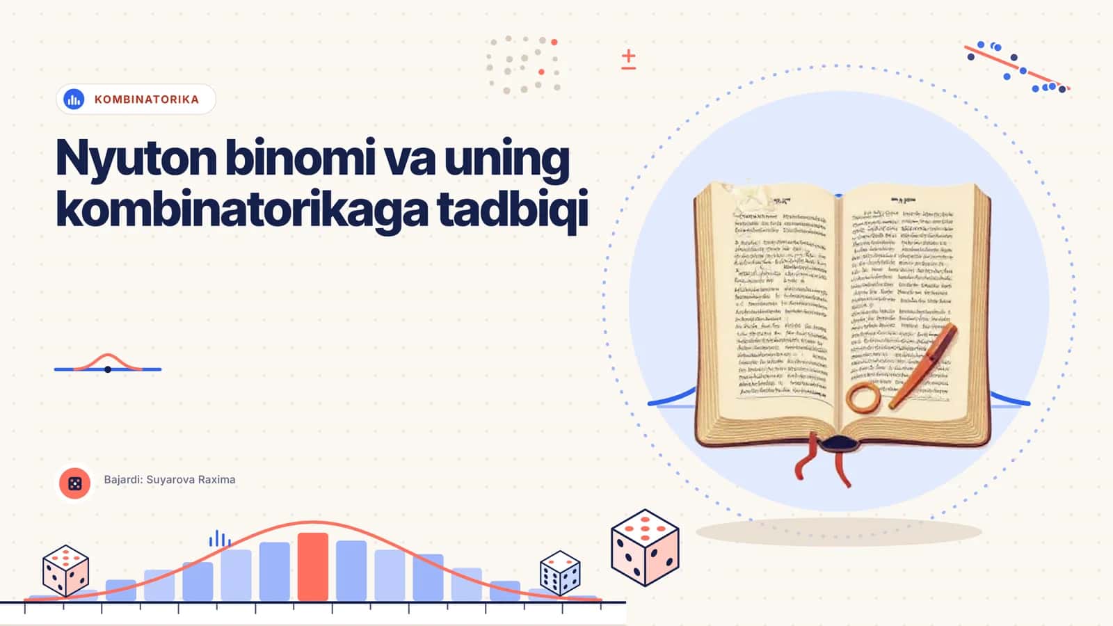 Nyuton binomi va uning kombinatorikaga tadbiqi 1