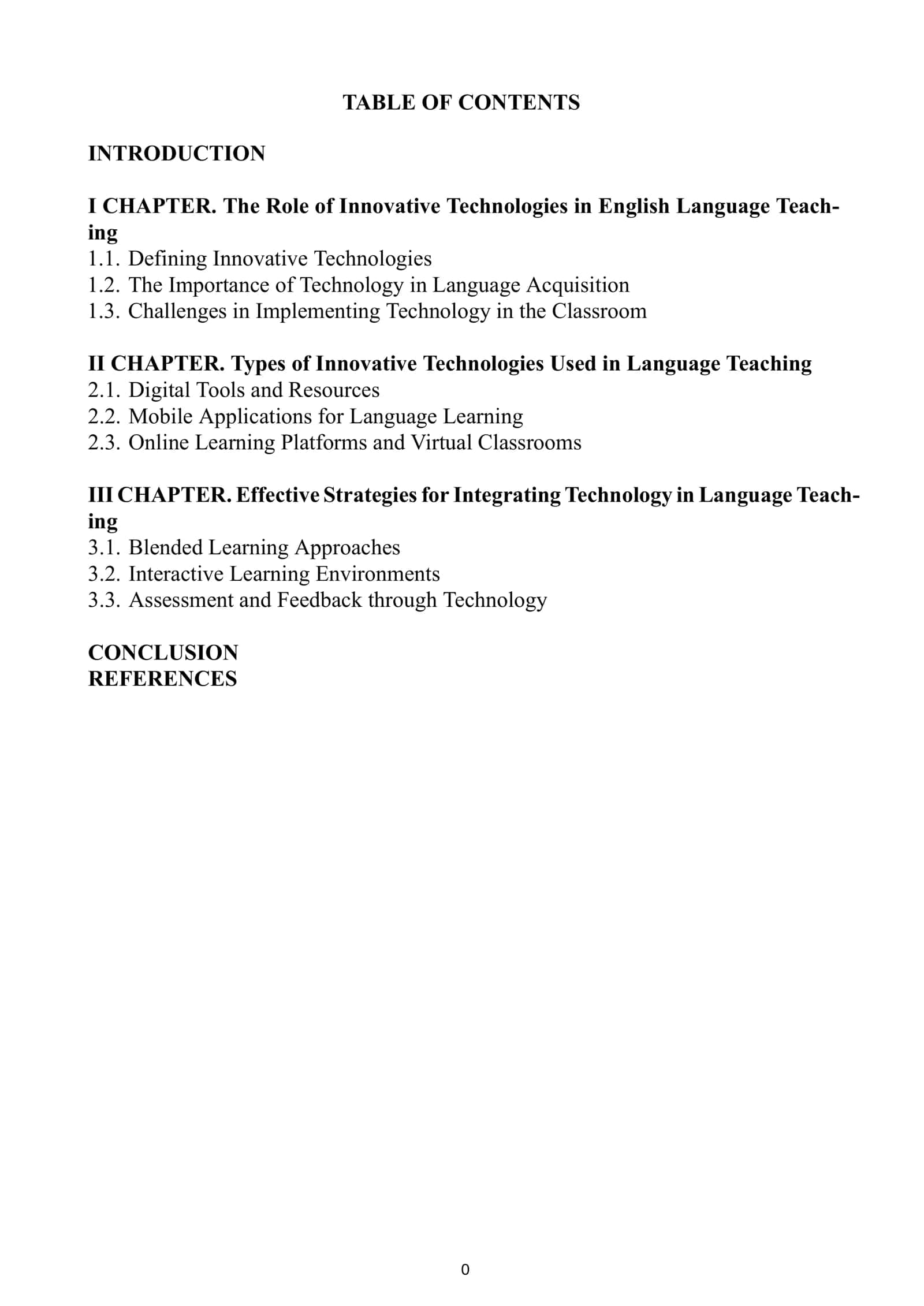 Role of Innovative Technologies in Language Teaching 1