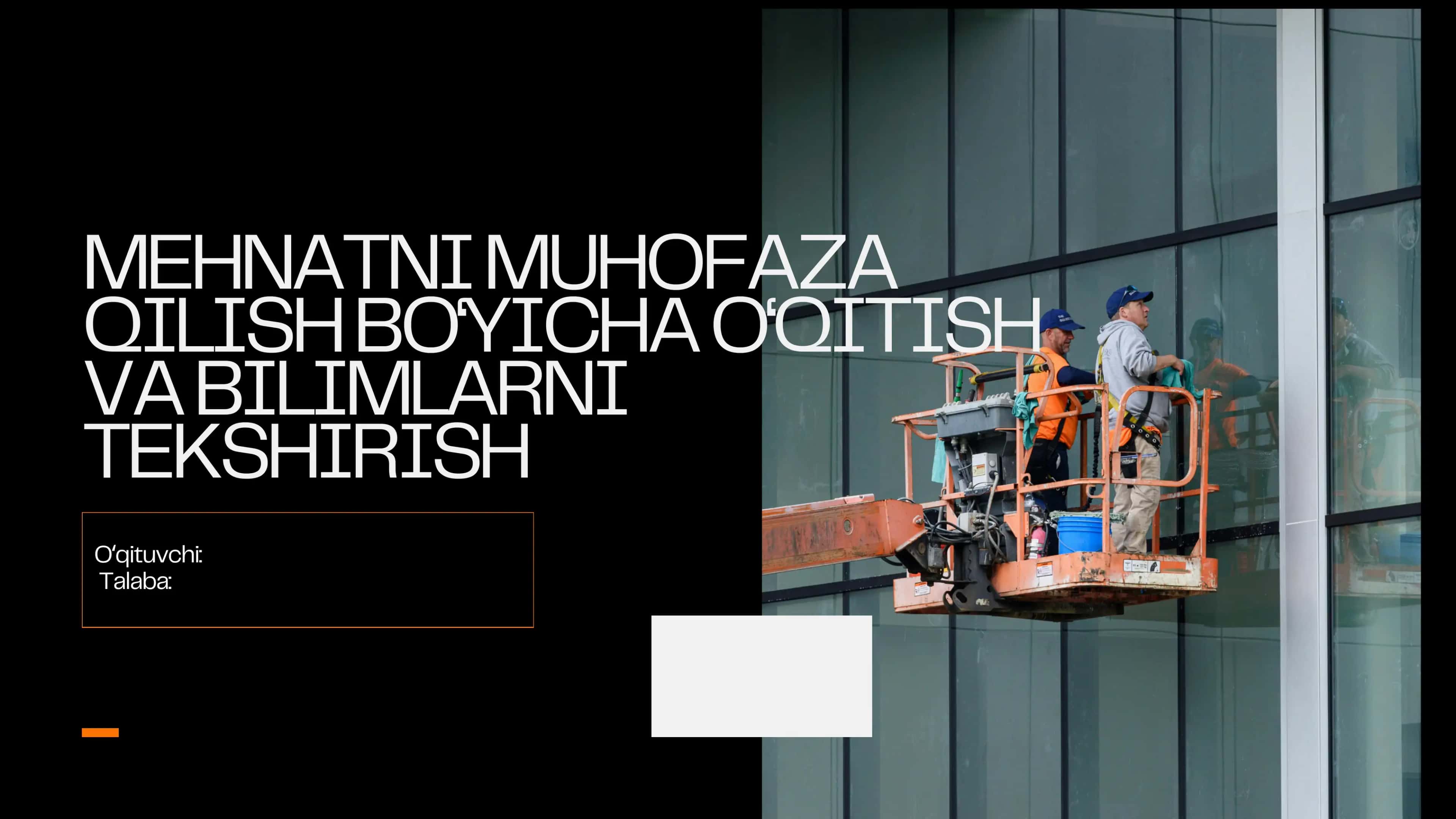 Mehnat muhofazasi 1