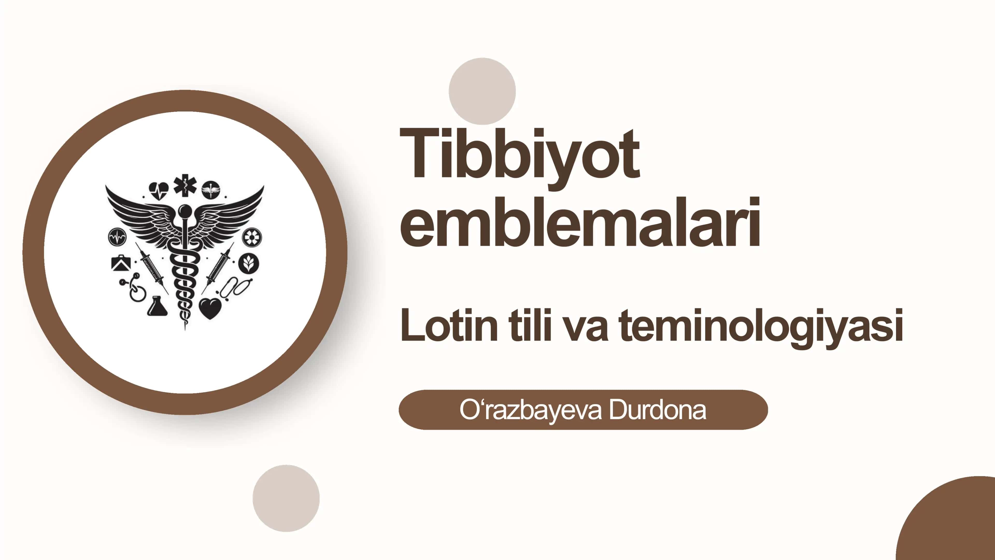 Tibbiyot emblemalari 1