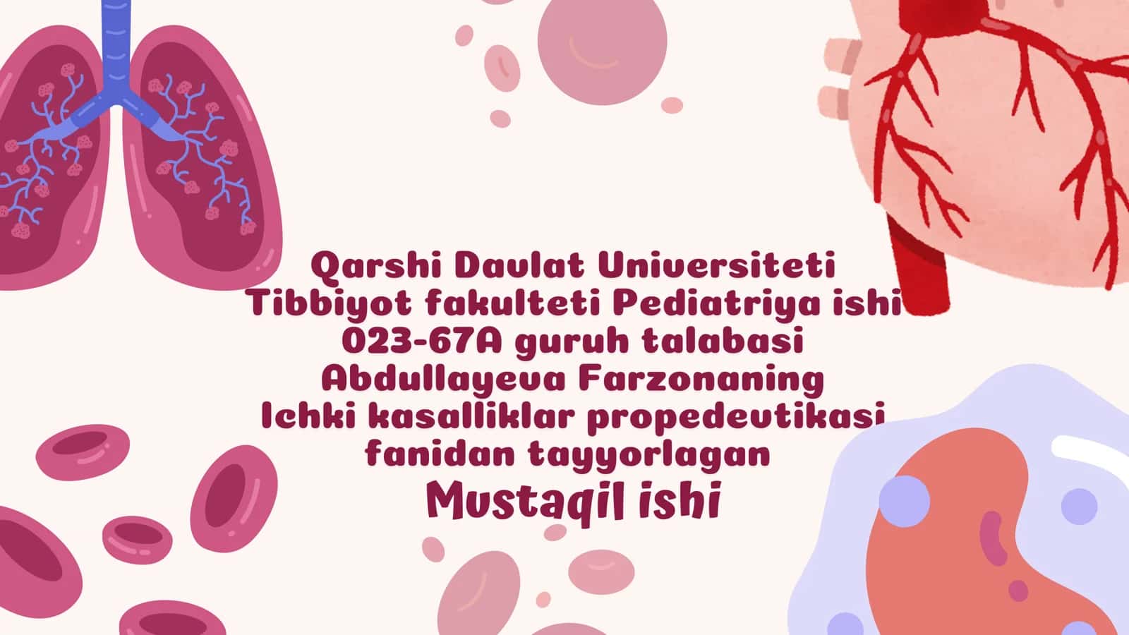 Bemorlarni mustaqil so‘rab-surishtirish 1