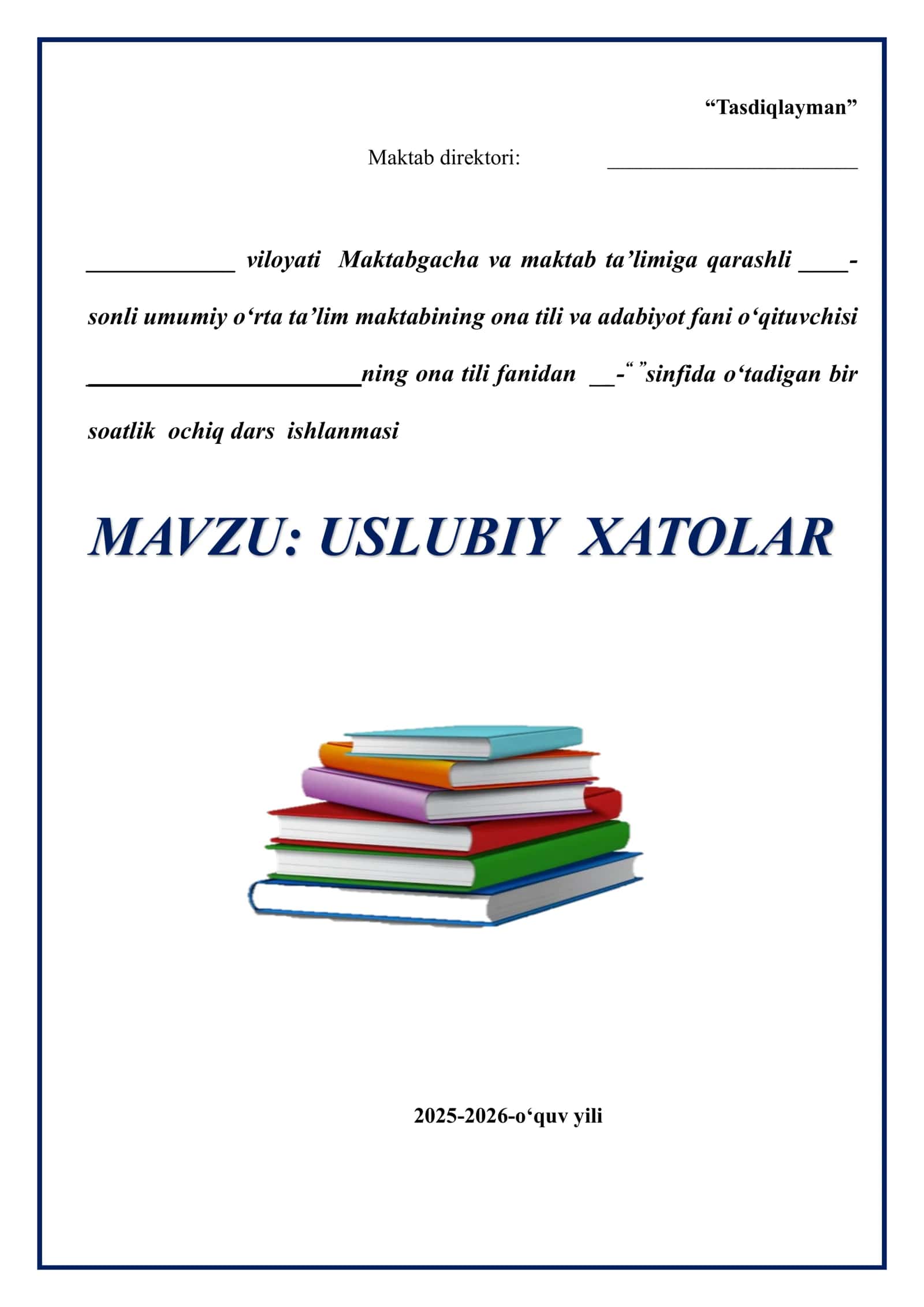 Uslubiy xatolar 1