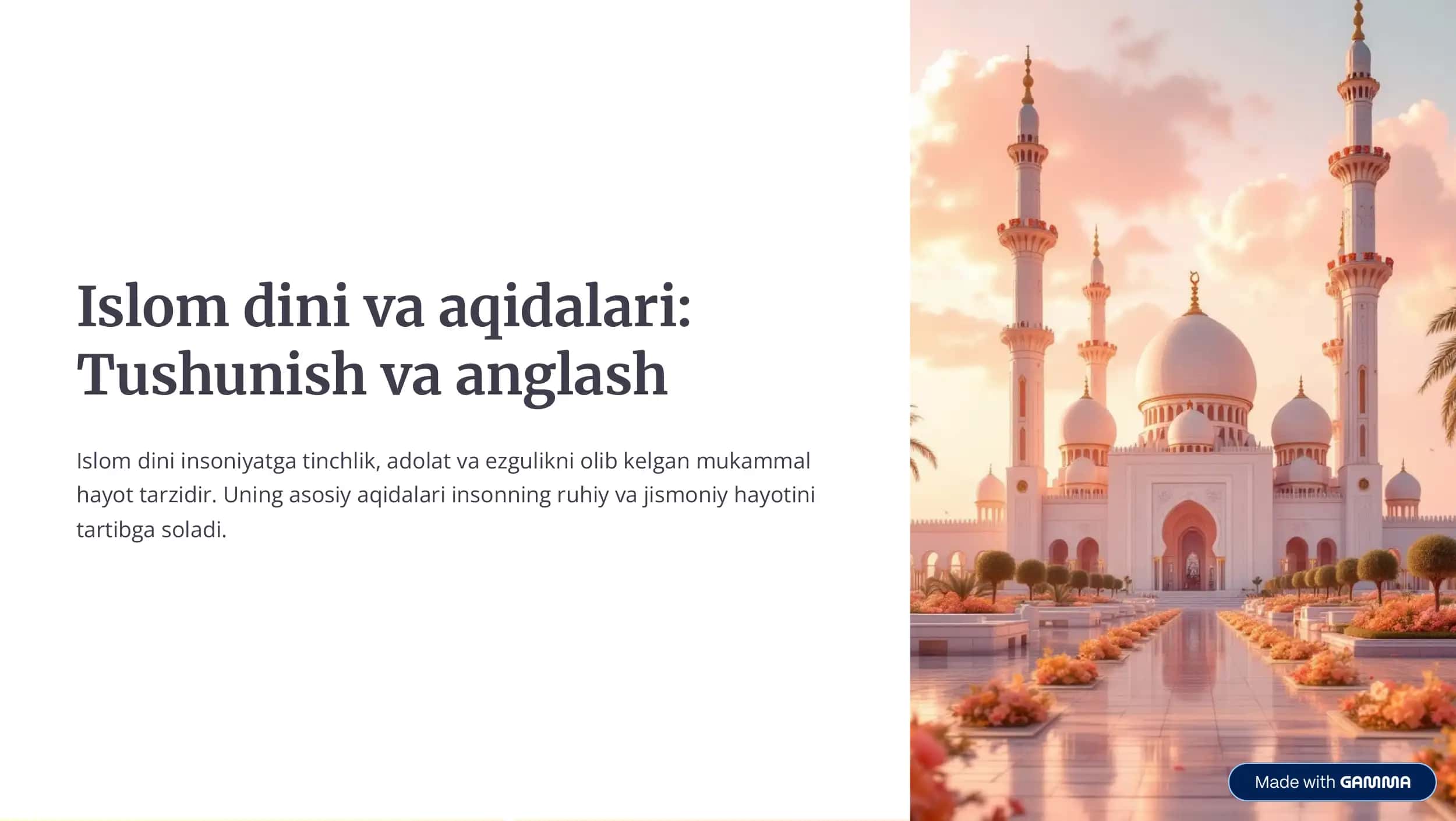 Tinchlik va adolat 1
