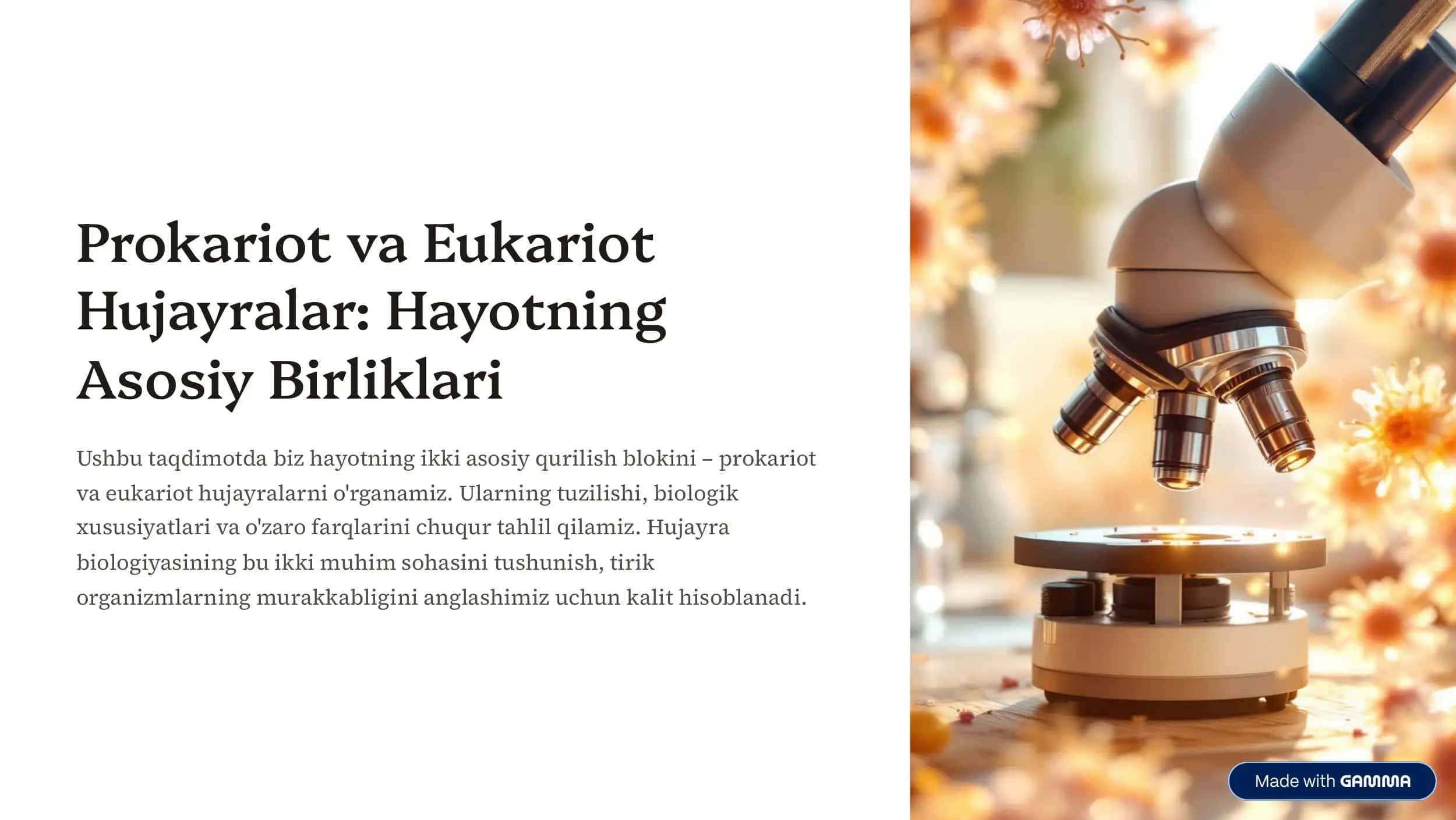 Prokariot va Eukariot 1