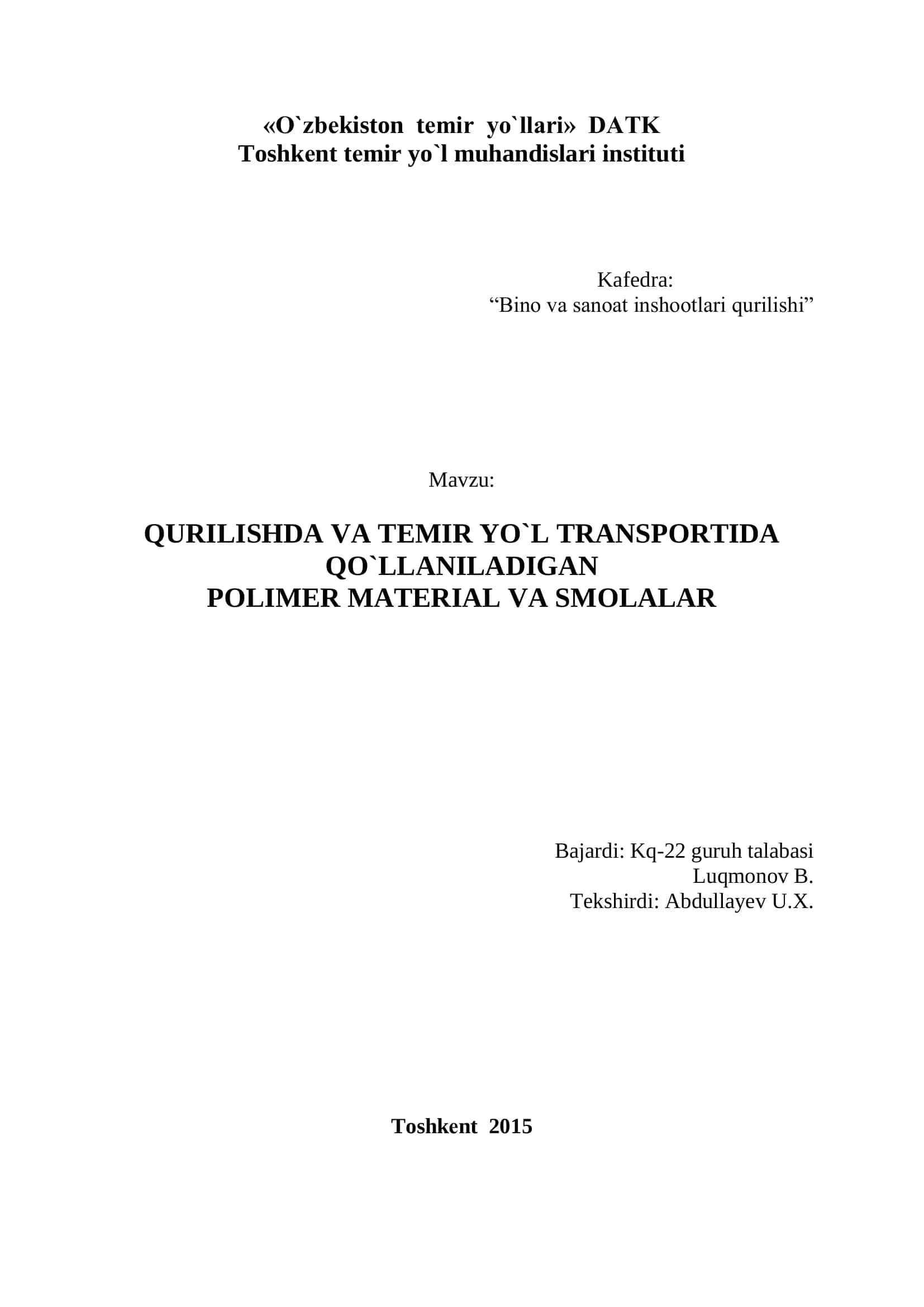 Polimer materiallar 1