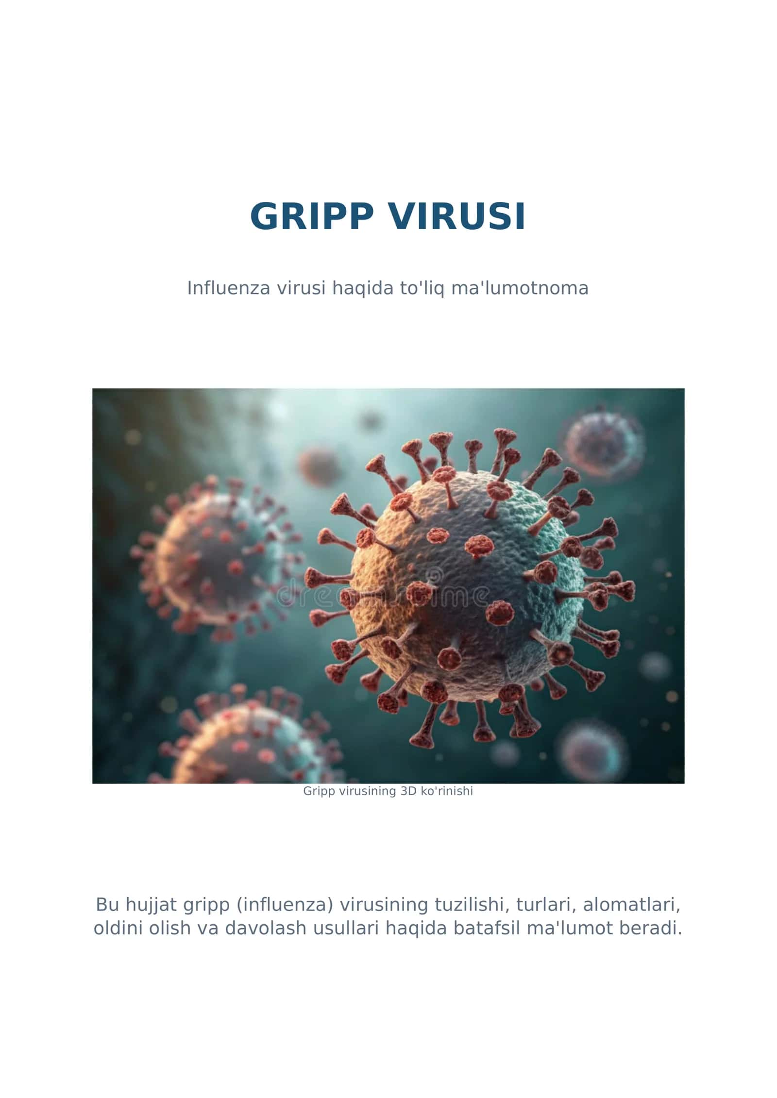 Grip virusi haqida faktlar 1
