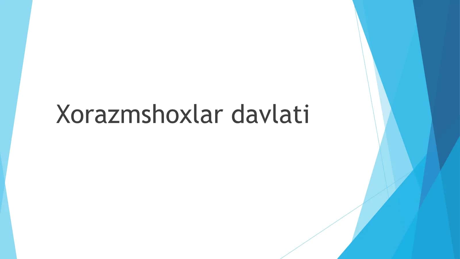 Xorazmshoxlar davlati 1