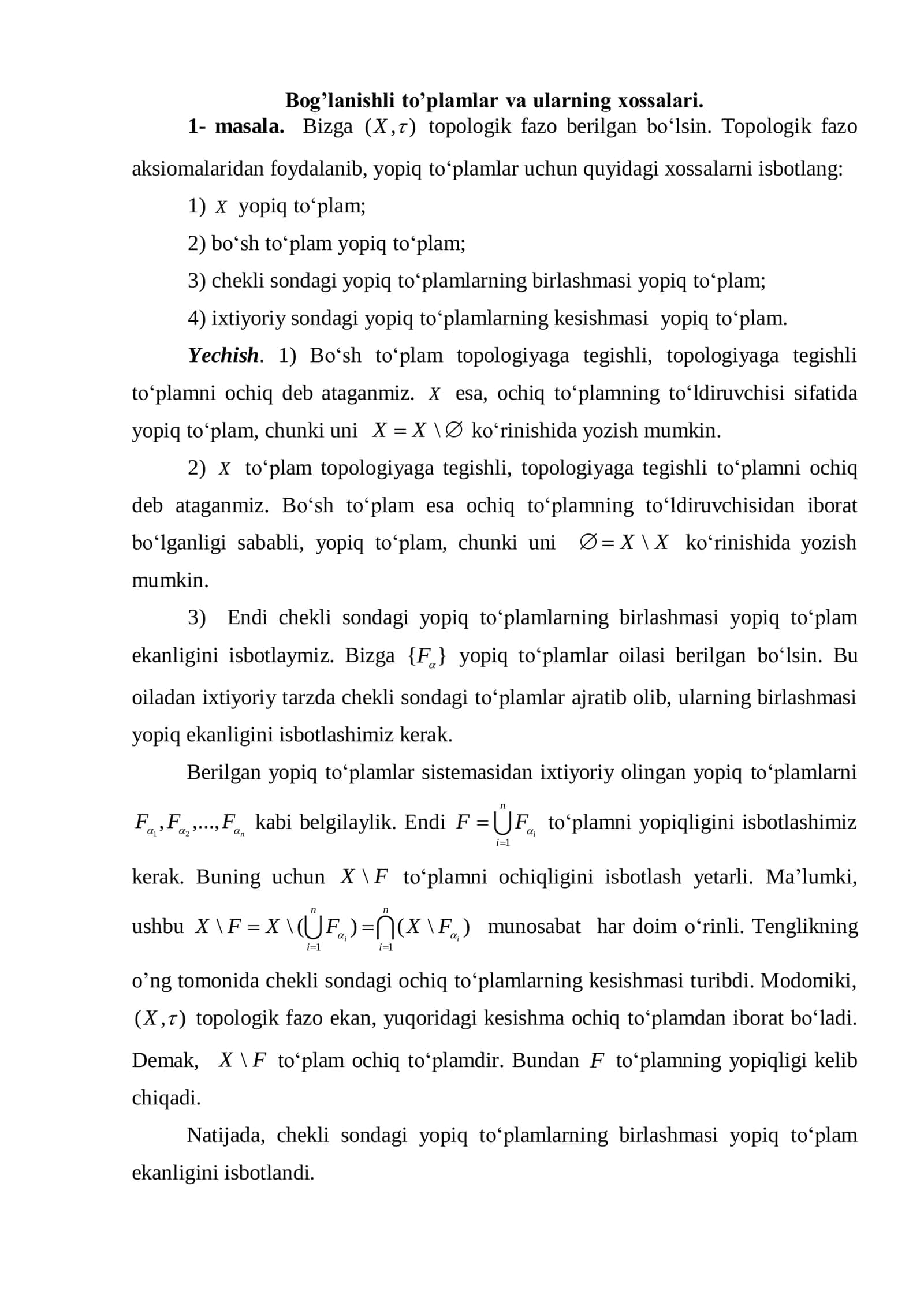 Topologik fazolar va ularning xossalari 1