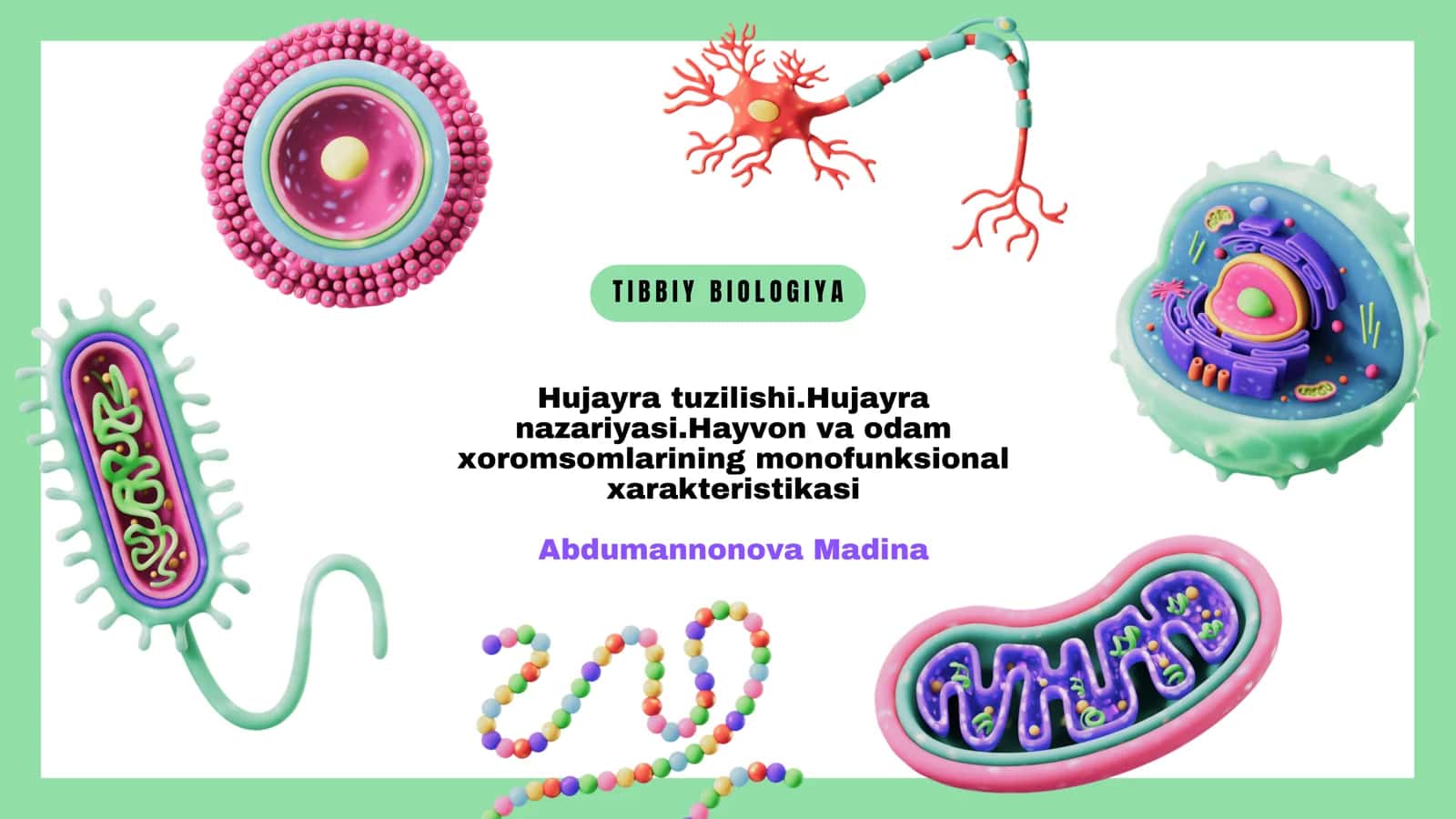 Hujayra va uning nazariyasi 1