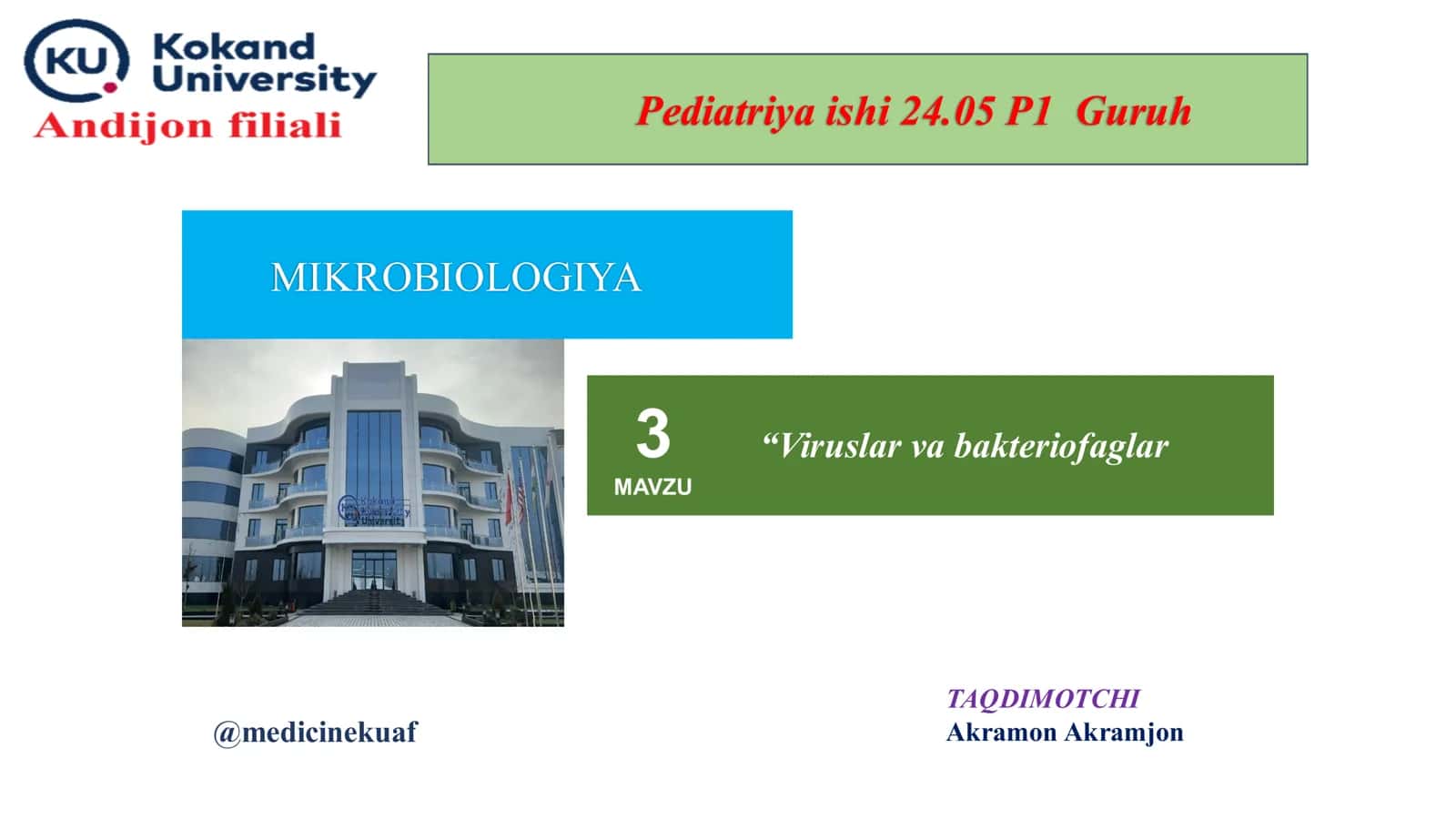 Viruslar va bakteriofaglar 1