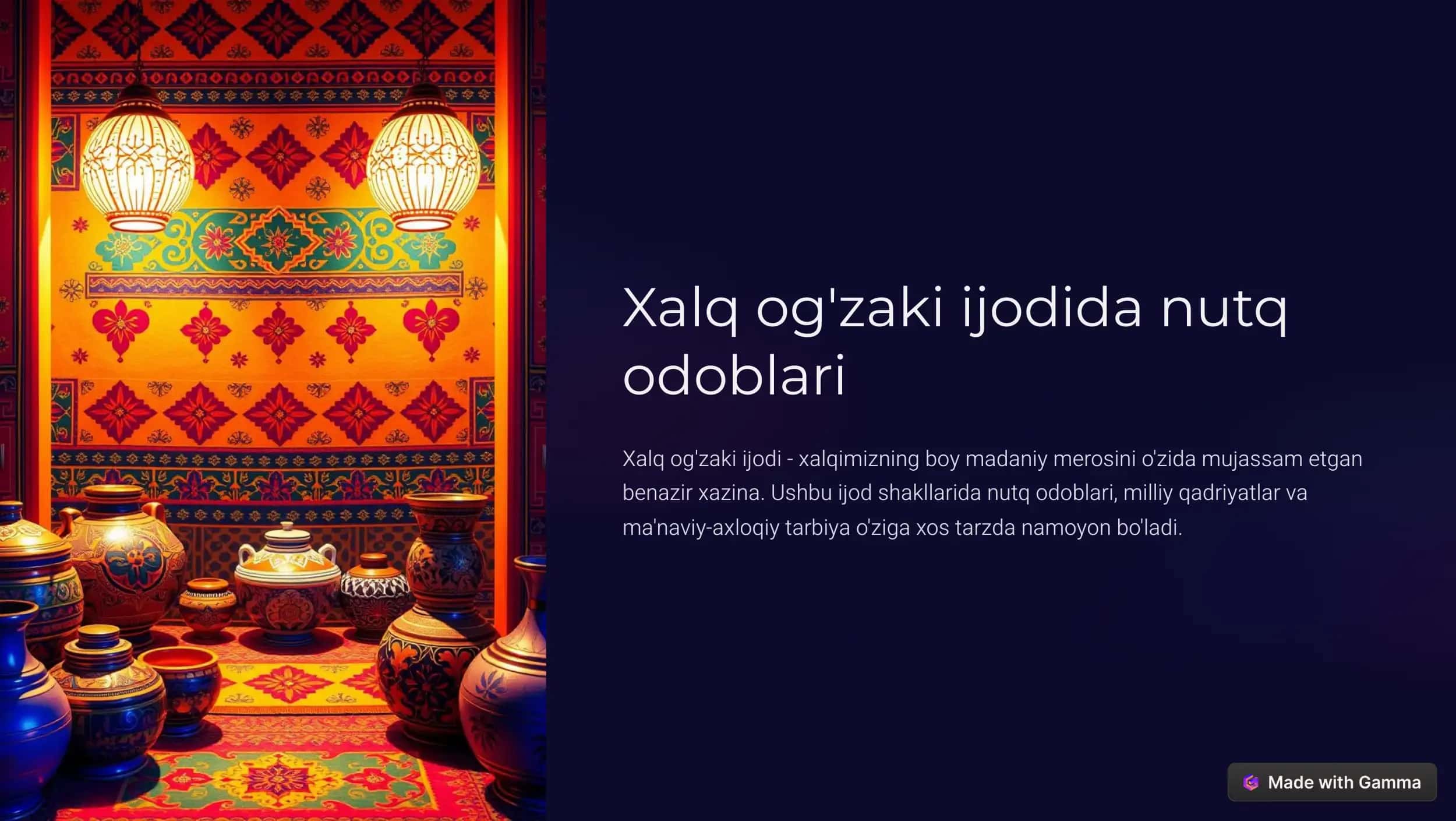 Xalq og'zaki ijodi 1
