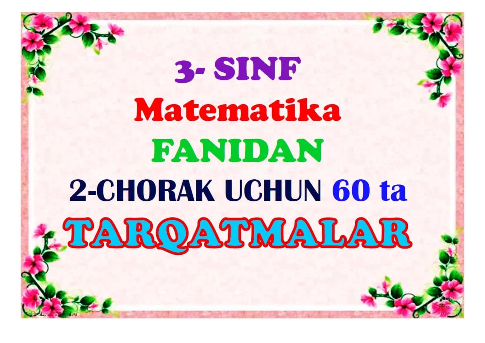 USTOZLAR UCHUN 1