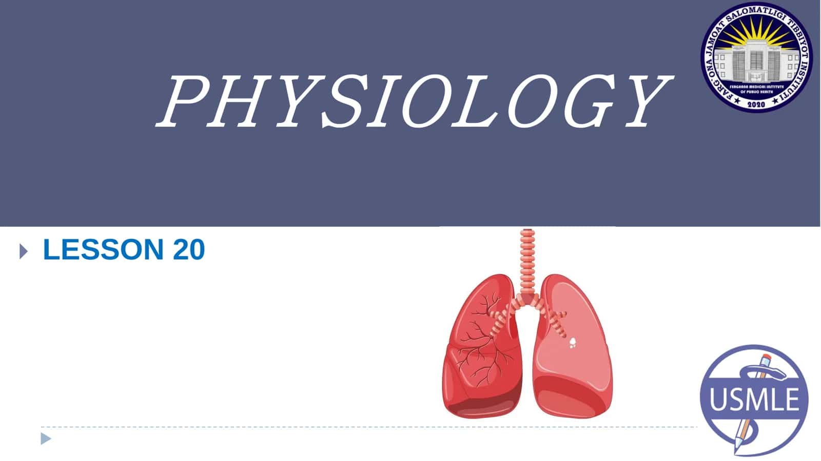 Physiology Lesson 20 1