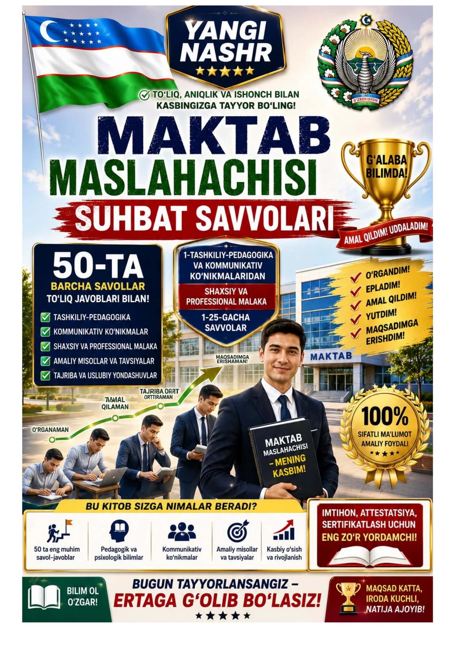 MAKTAB MASLAHACHISI SUHBAT SAVVOLARI: 50-TA 1