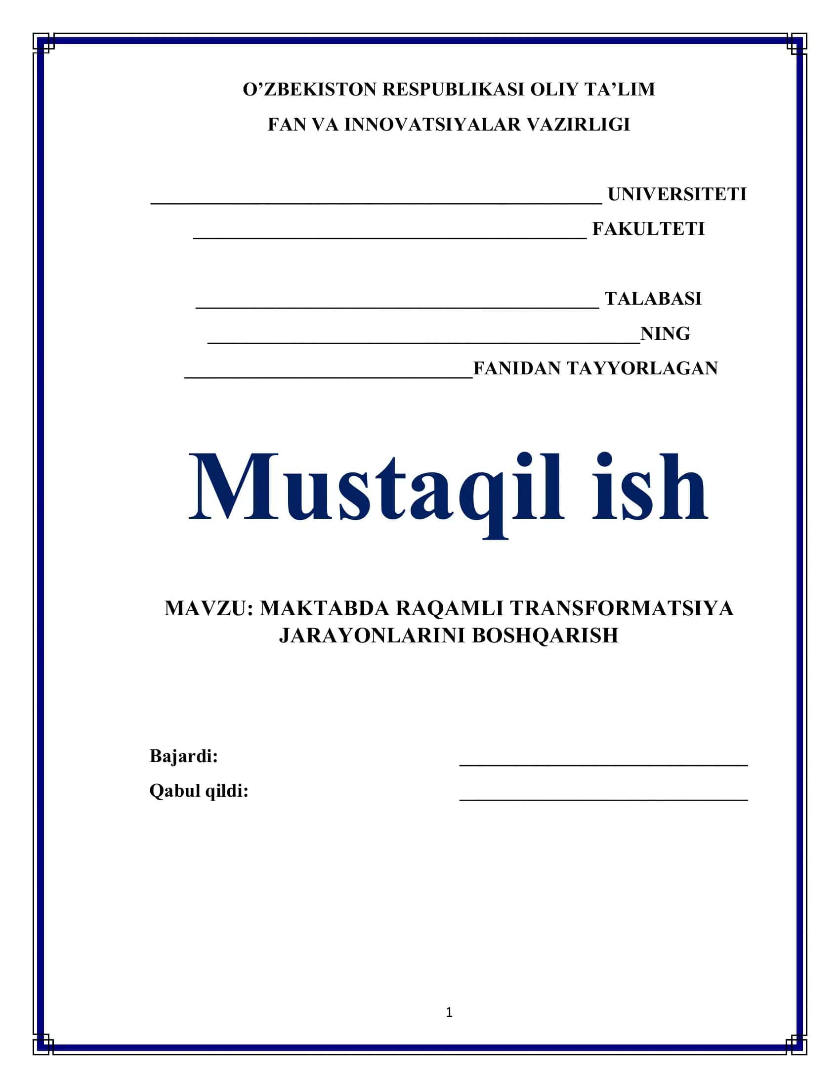 MAKTABDA RAQAMLI TRANSFORMATSIYA JARAYONLARINI BOSHQARISH 1