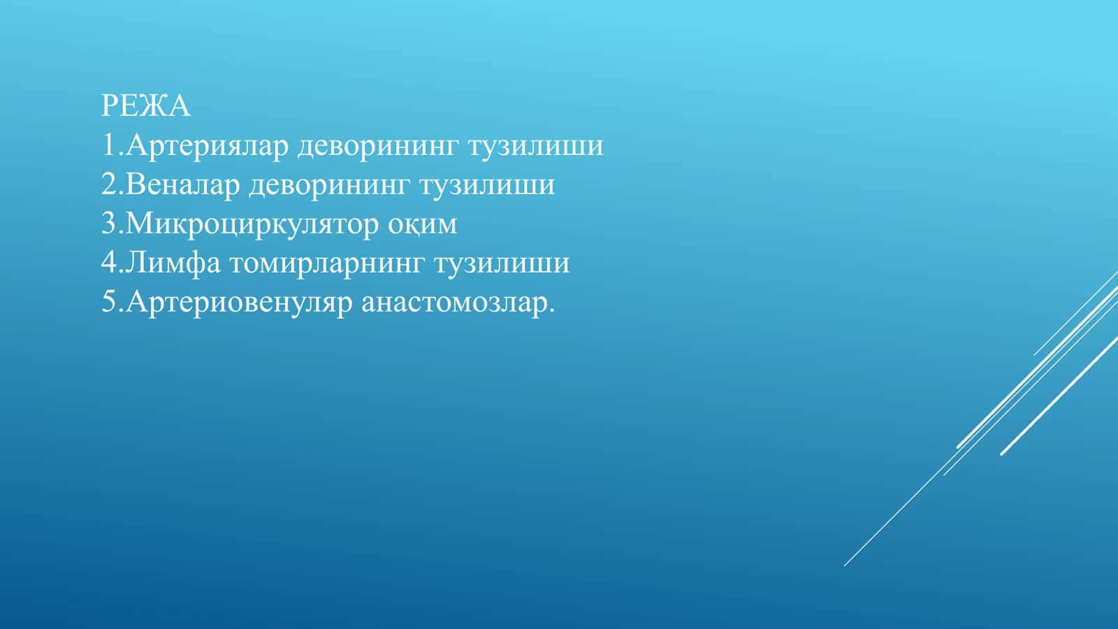 Артериялар деворининг тузилиши 1