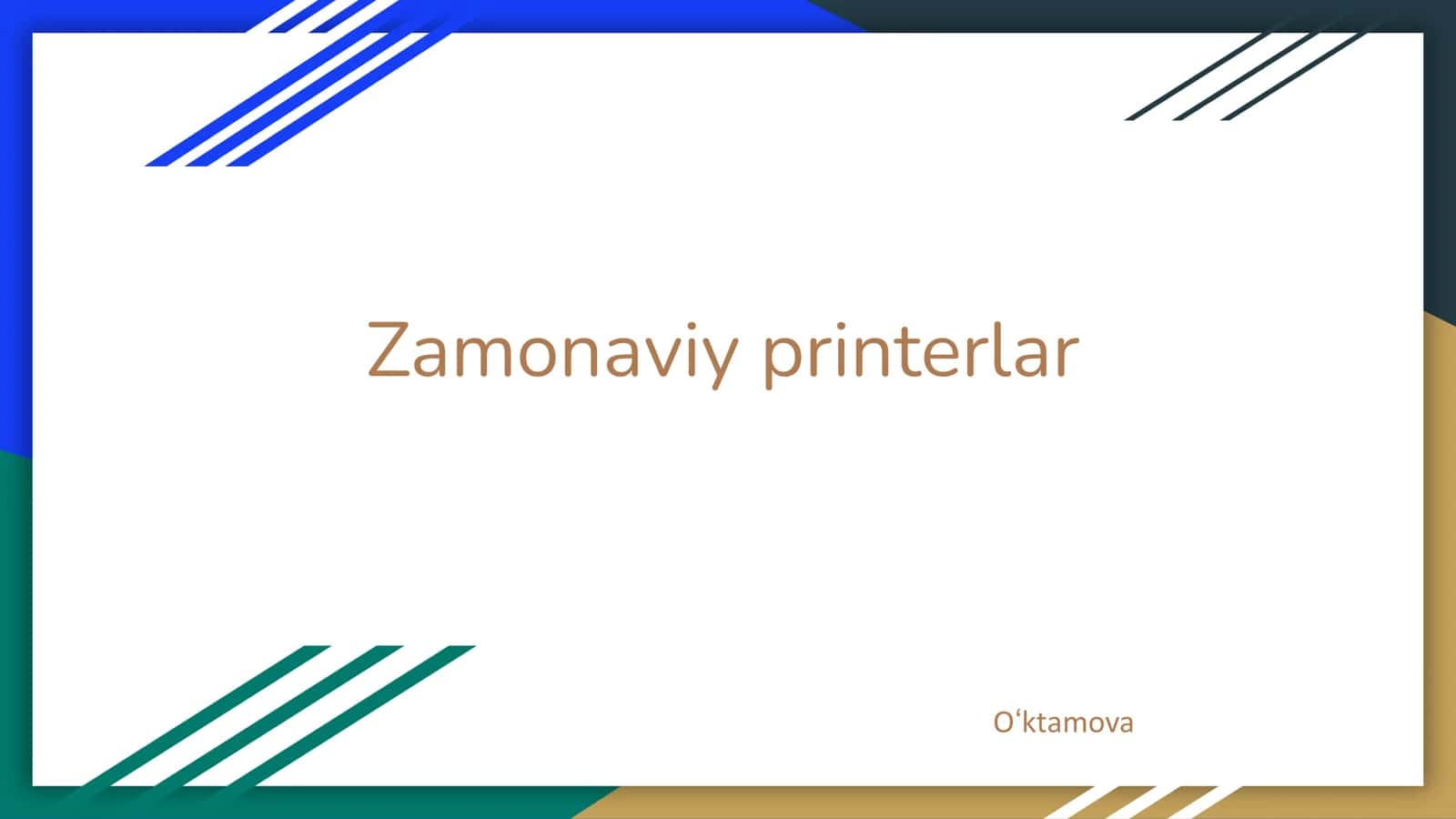 Zamonaviy printerlar 1