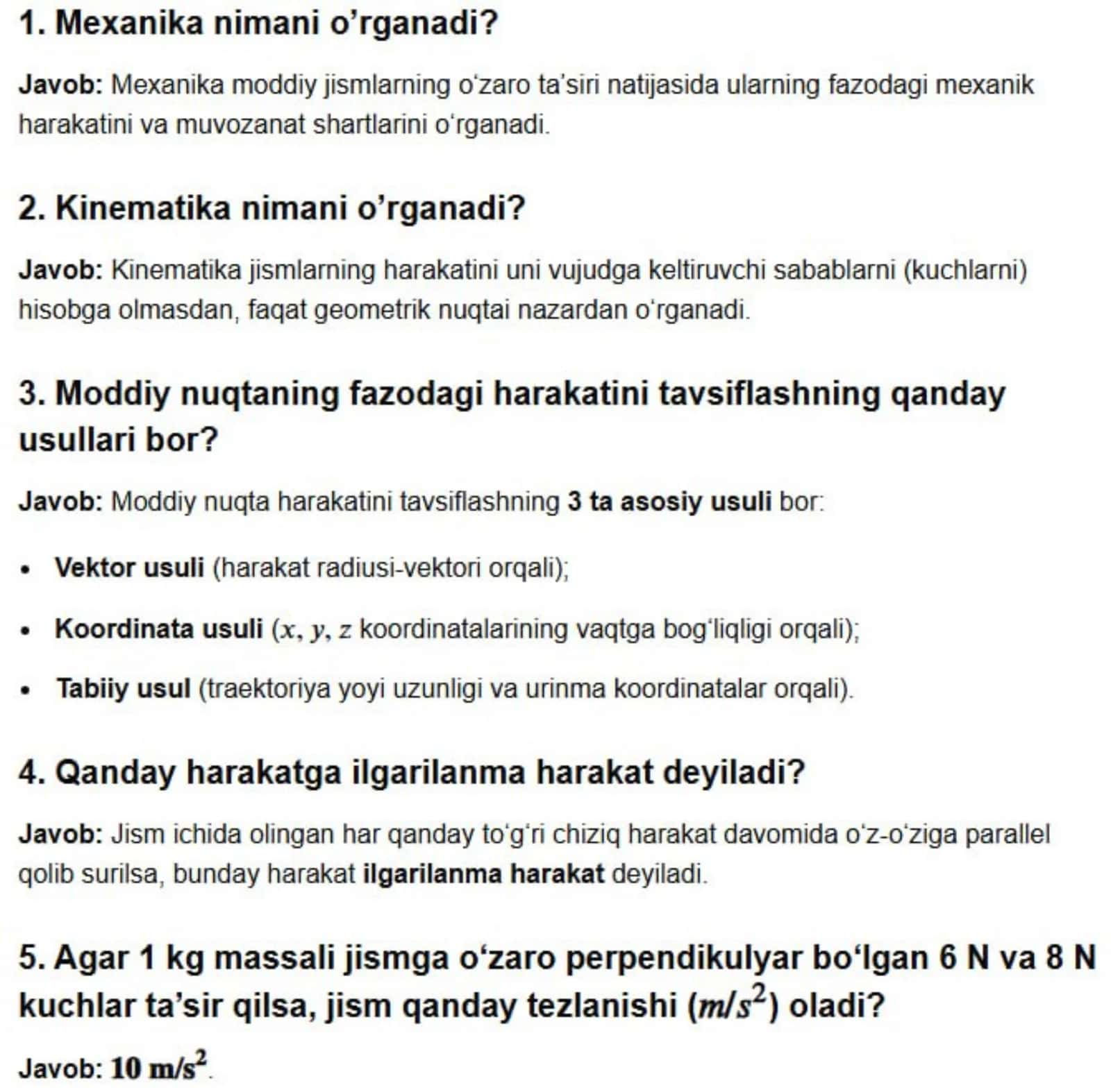 fizika test 1