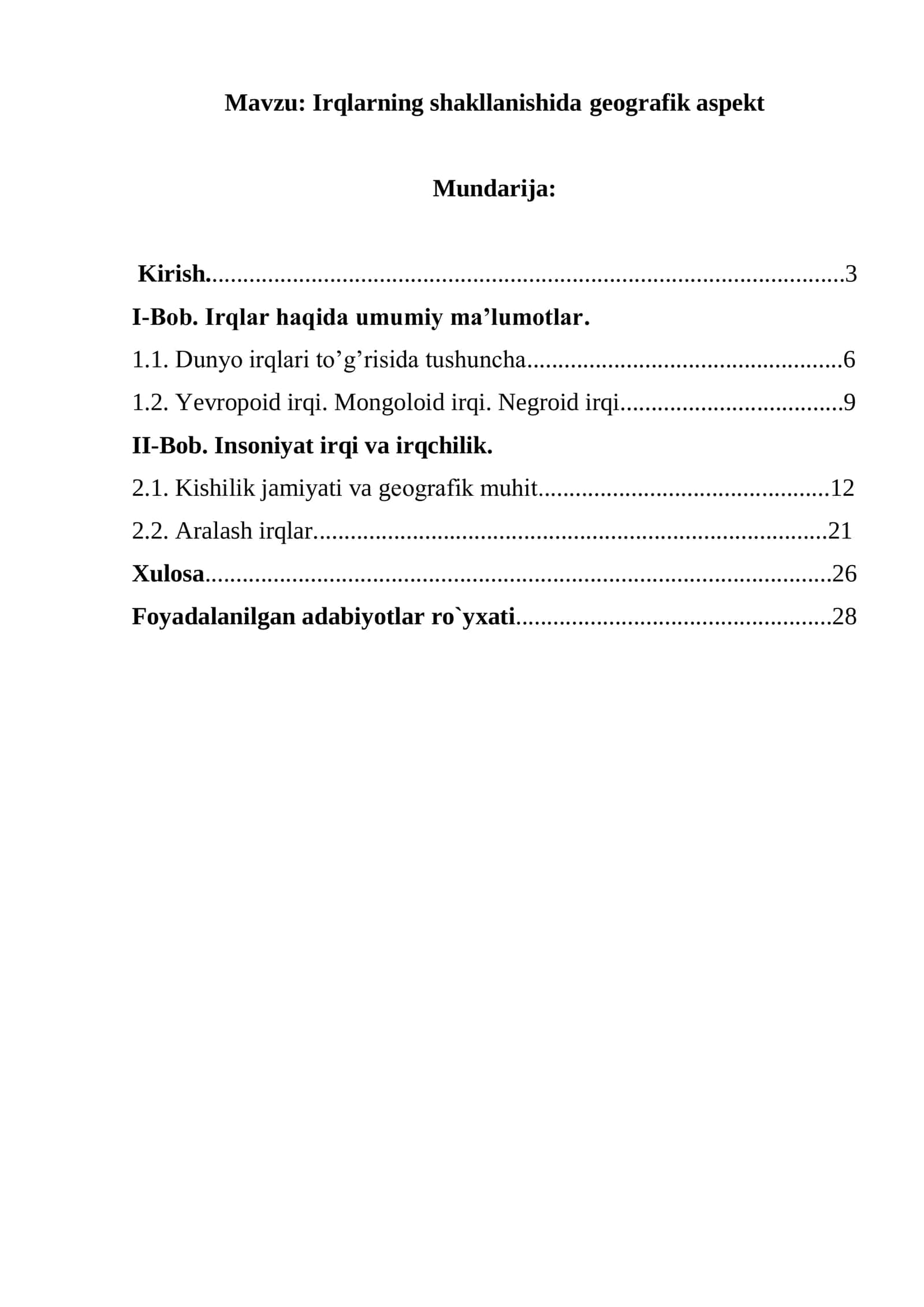 Irqlarning shakllanishida geografik aspekt 1
