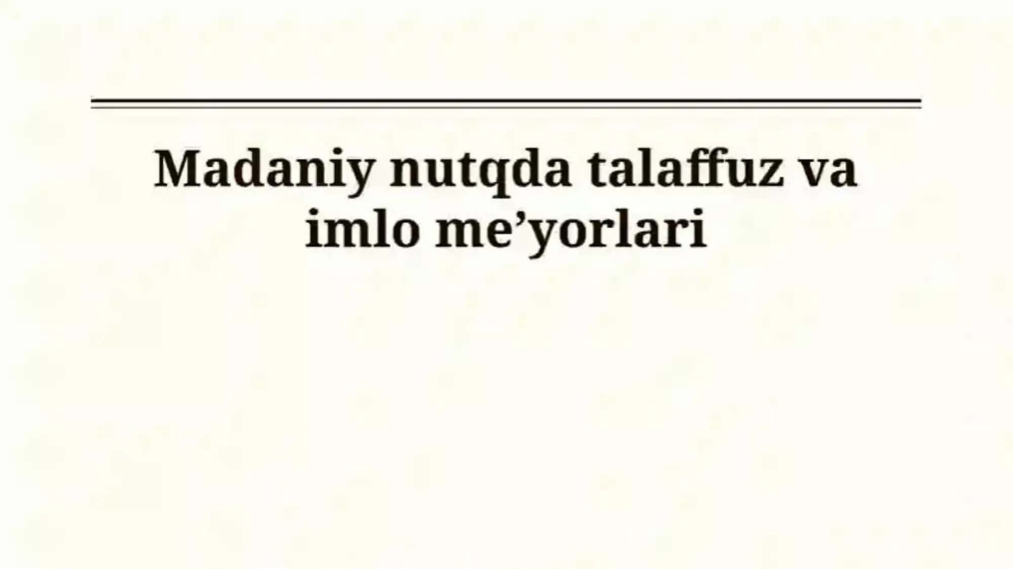 nutq madaniyati 1