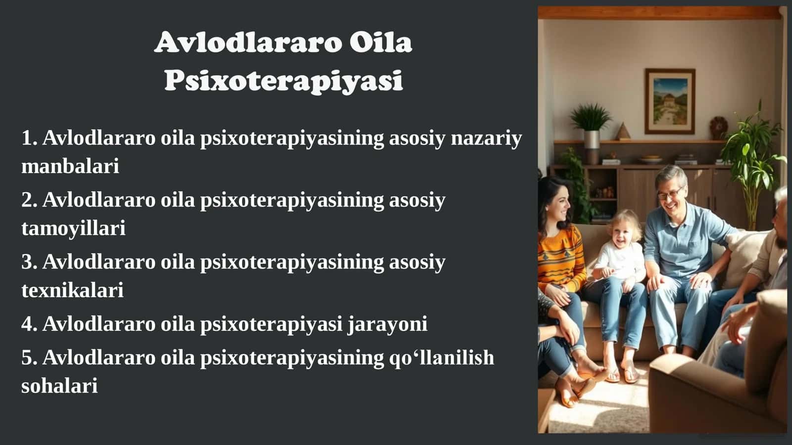 Oila Psixoterapiyasi 1