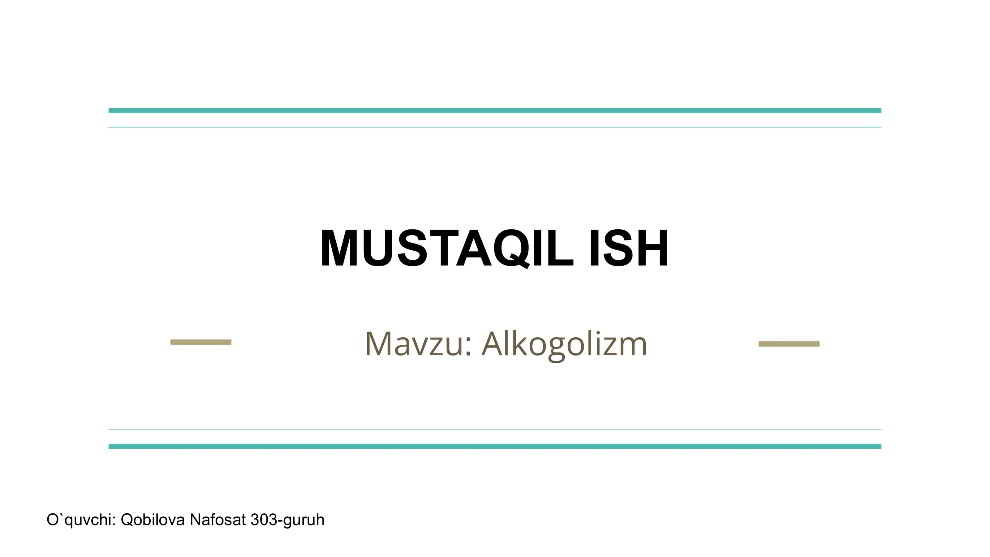 Alkogolizm 1