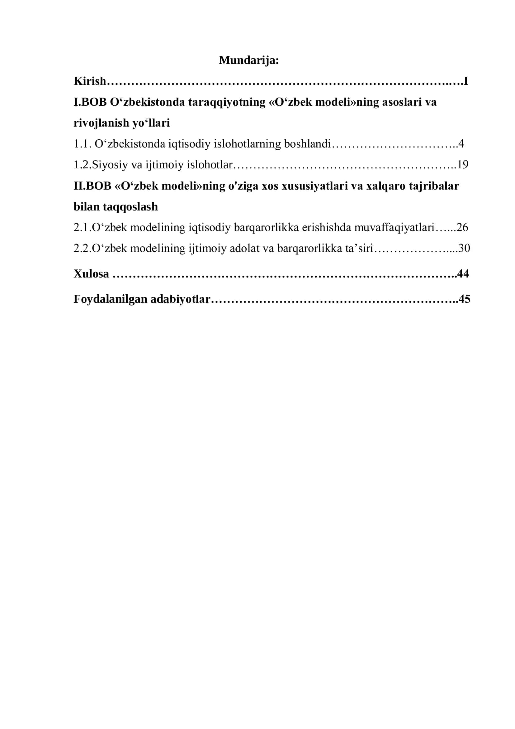 O‘zbek modeli 1
