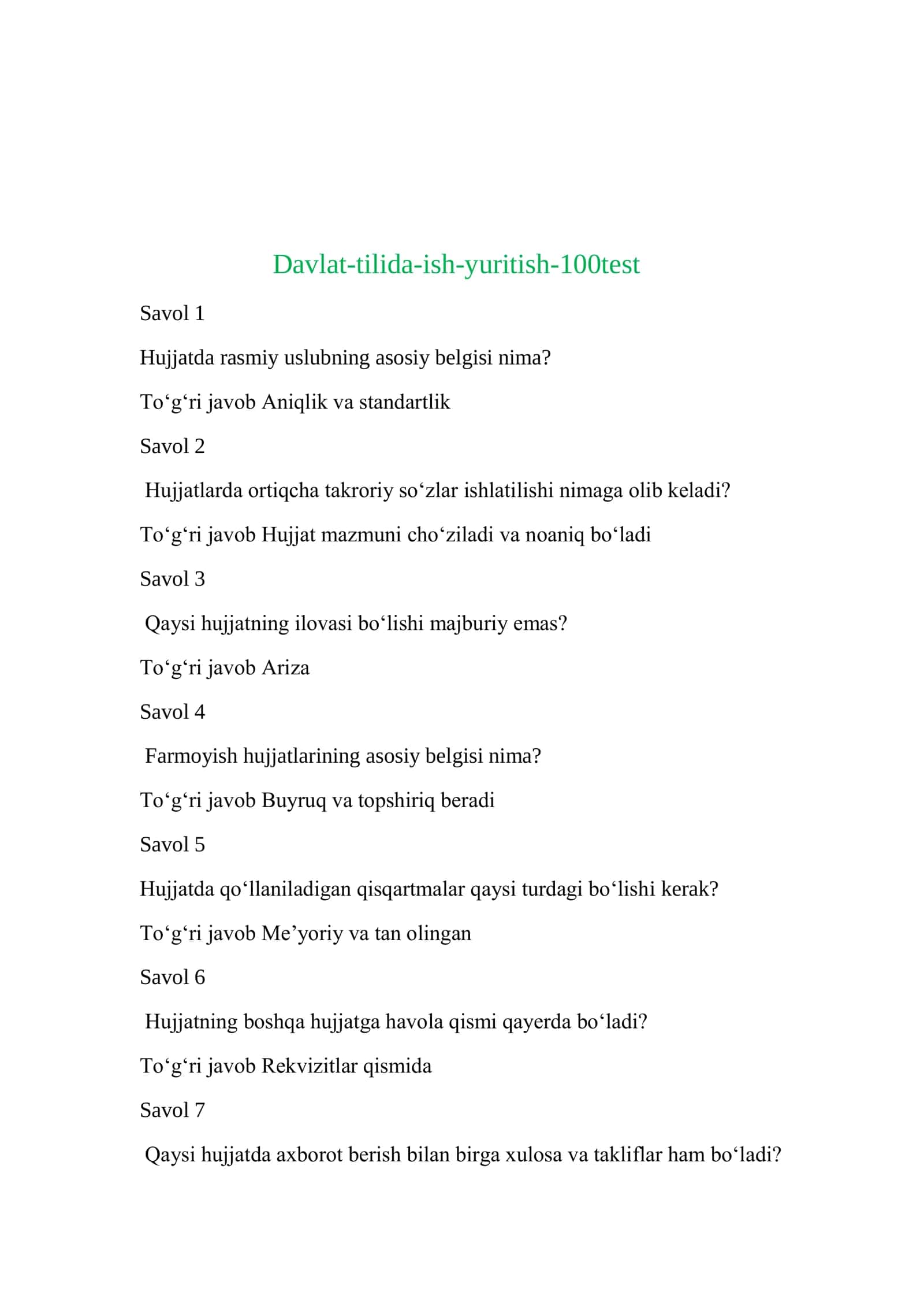 Davlat-tilida-ish-yuritish-100test 1